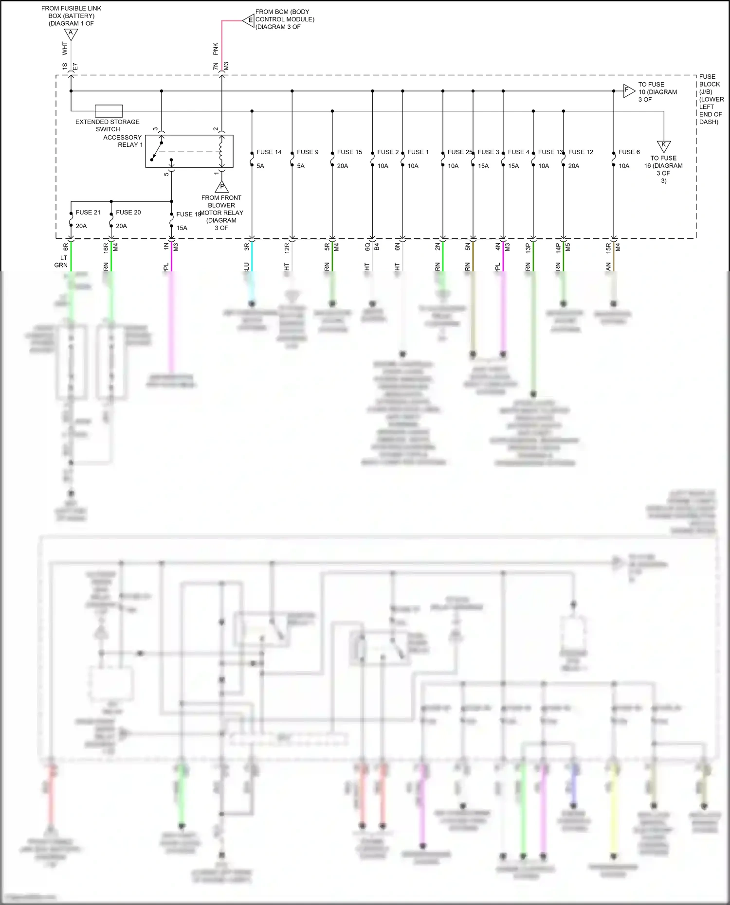 Wiring diagram engine controls system for Nissan Teana L33 (2014-2020) (6 of 7)