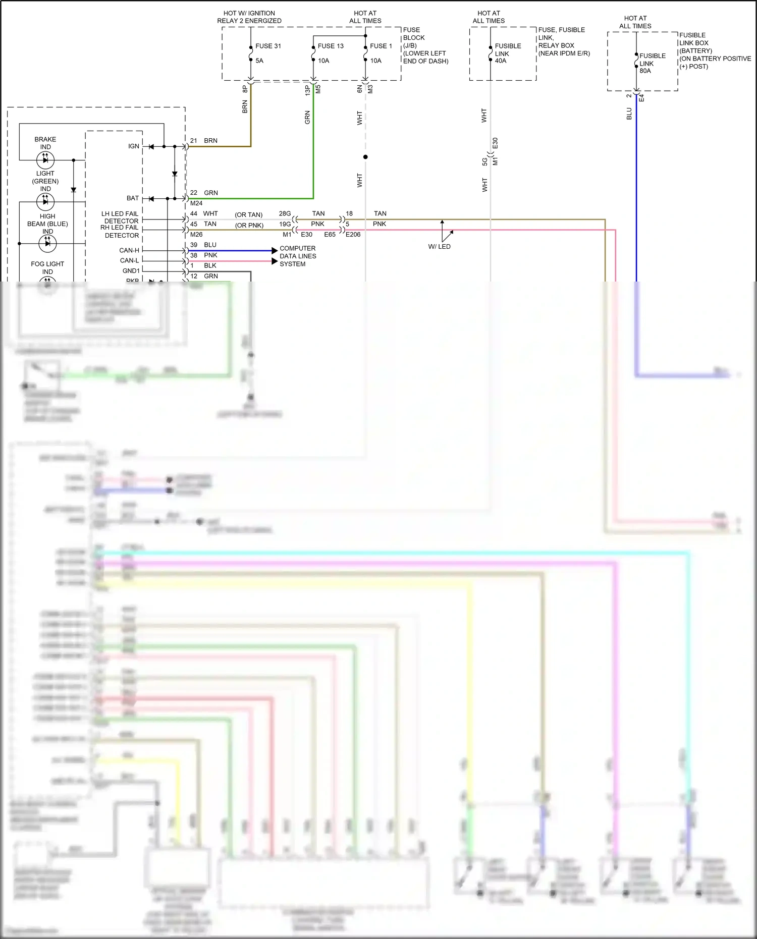 Wiring diagram optical sensor for Nissan Teana L33 (2014-2020) (1 of 1)