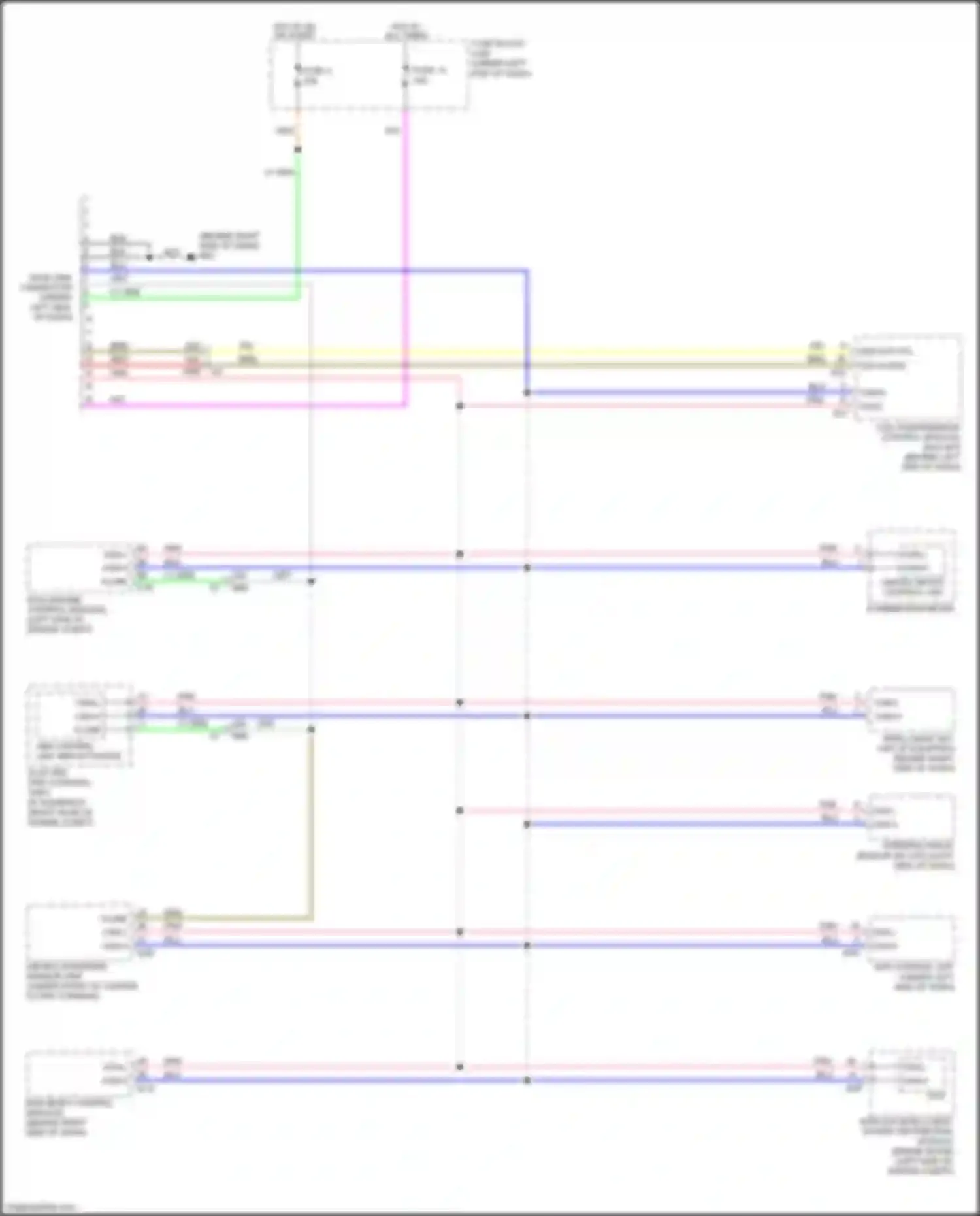 Tiida Nissan C11 facelift (2010-2013): Computer data lines circuit