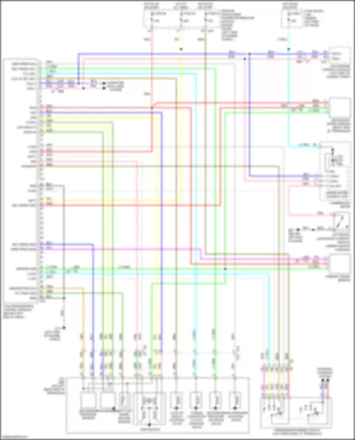 Tiida Nissan C11 facelift (2010-2013): Transmission circuit, w/ cvt
