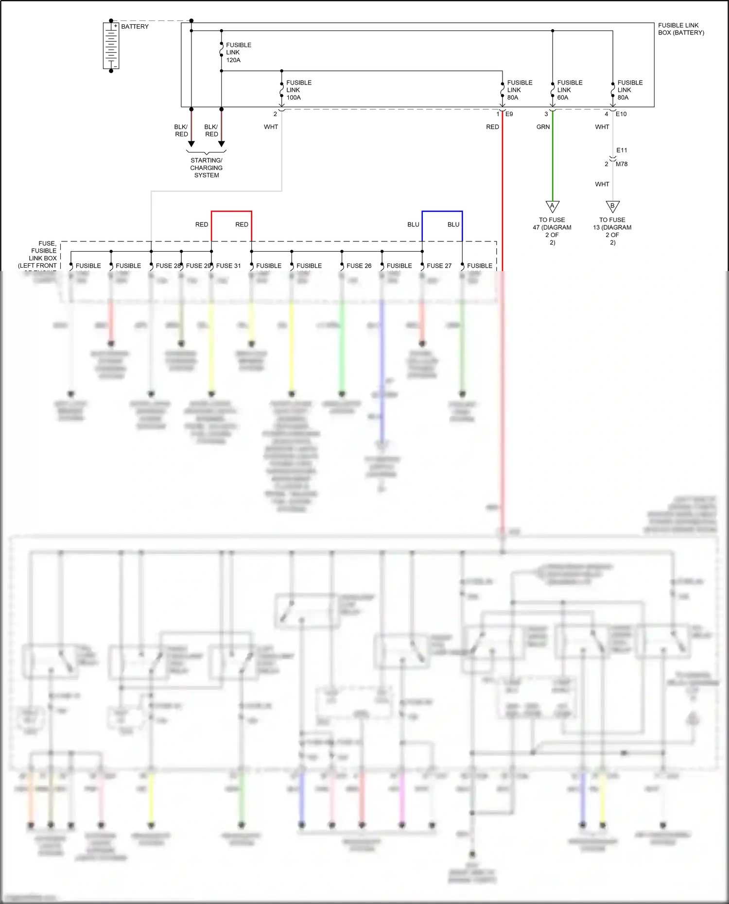 Wiring diagram a/c comp for Nissan Tiida C11 facelift (2010-2013) (1 of 1)