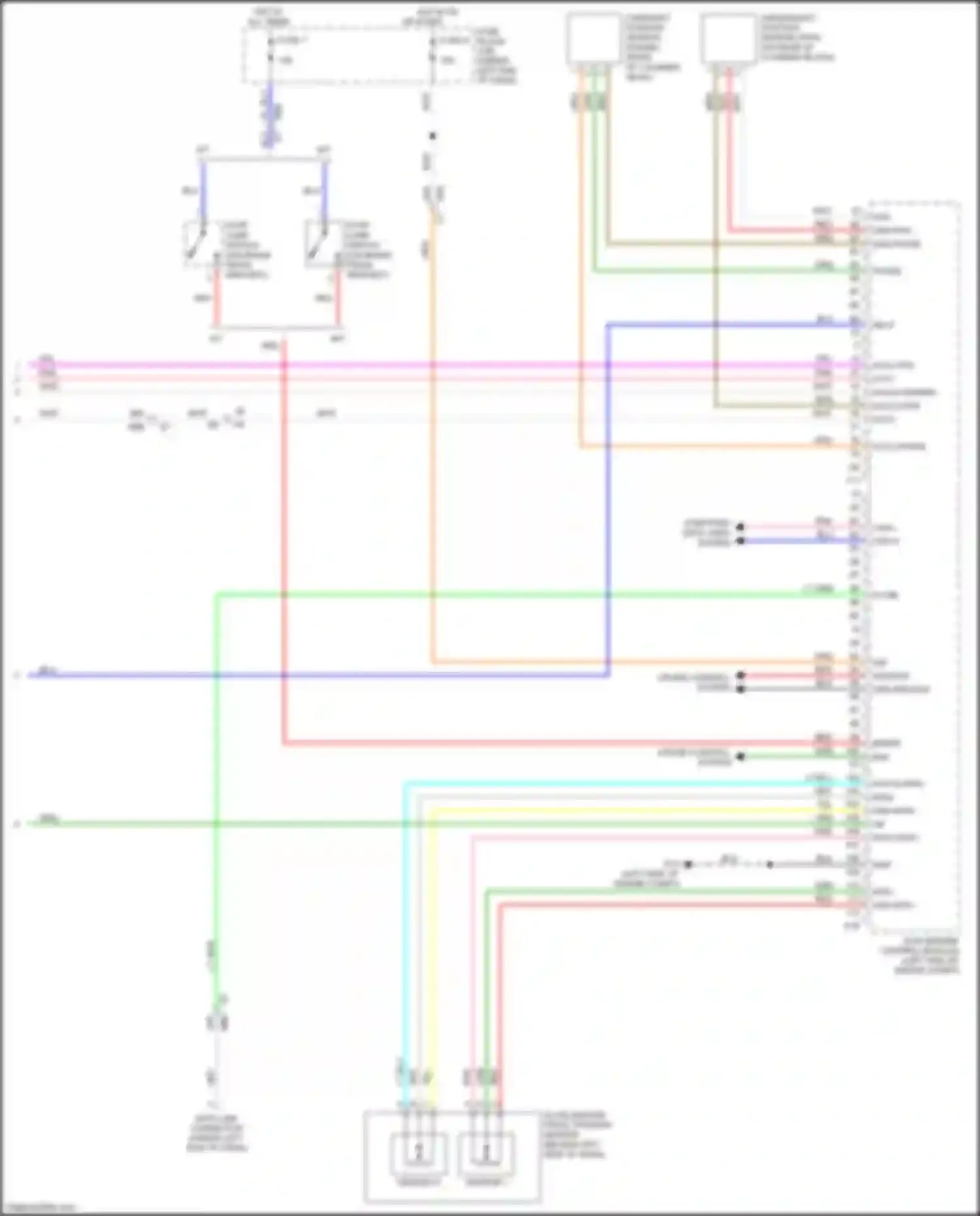 Wiring diagram accelerator pedal position sensor for Nissan Tiida C11 facelift (2010-2013) (2 of 3)