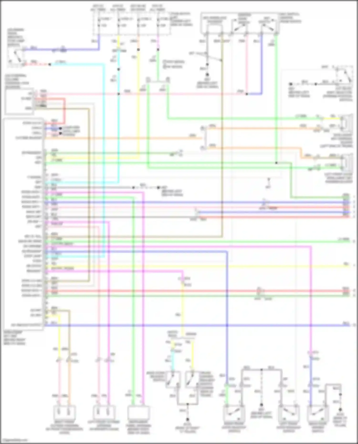 Wiring diagram as unlock output for Nissan Tiida C11 facelift (2010-2013) (1 of 1)