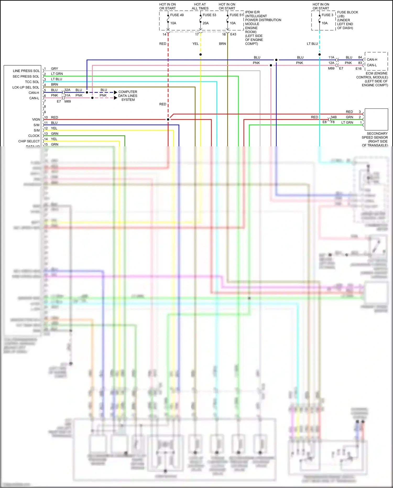 Wiring diagram blu for Nissan Tiida C11 facelift (2010-2013) (19 of 62)
