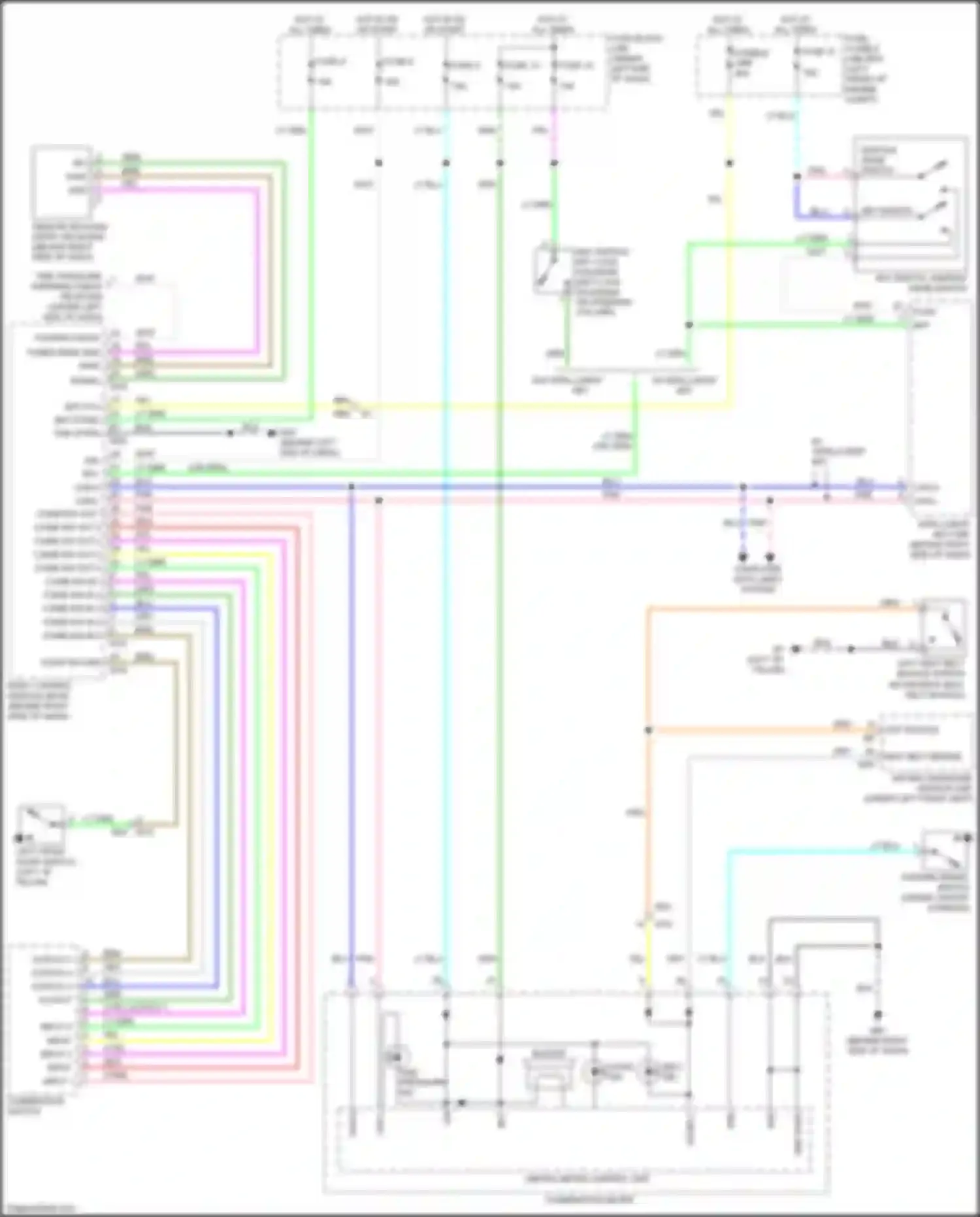 Wiring diagram comb sw in 1 for Nissan Tiida C11 facelift (2010-2013) (1 of 1)