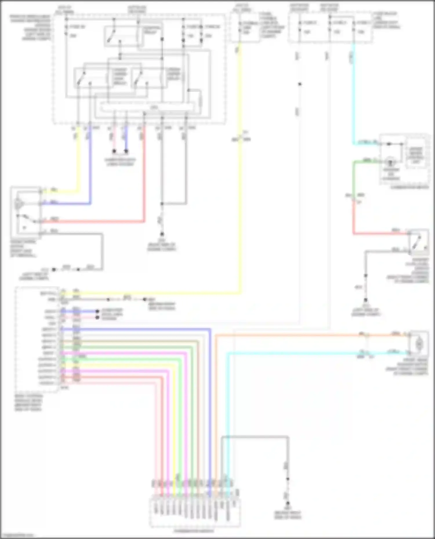 Wiring diagram input 3 for Nissan Tiida C11 facelift (2010-2013) (3 of 5)