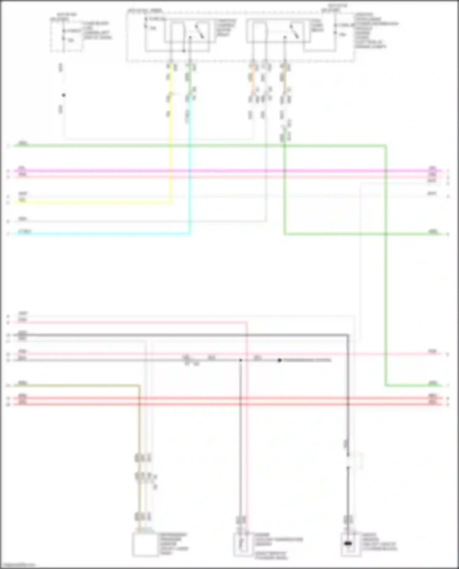 Wiring diagram knock sensor for Nissan Tiida C11 facelift (2010-2013) (1 of 2)