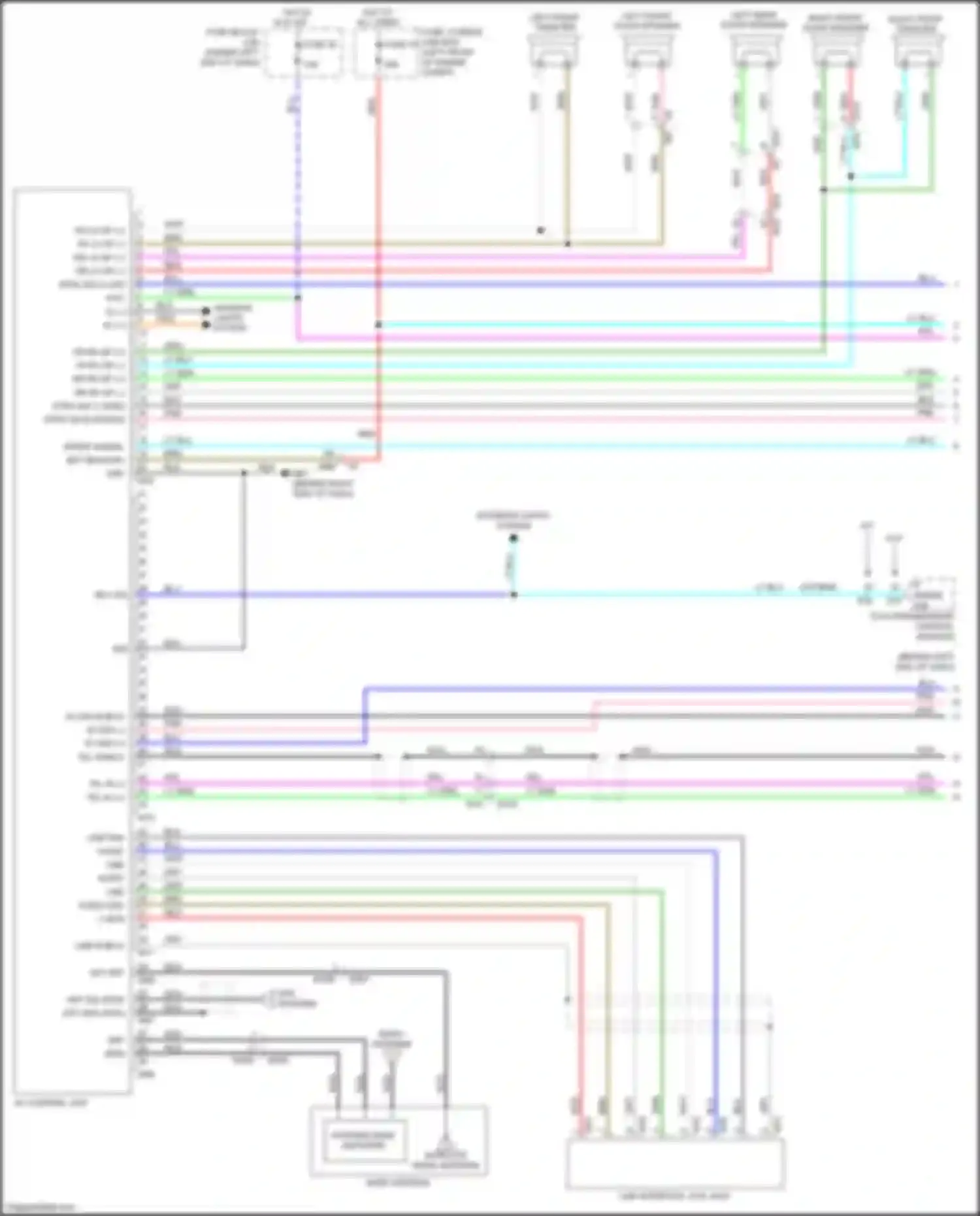 Wiring diagram m can shield for Nissan Tiida C11 facelift (2010-2013) (1 of 6)
