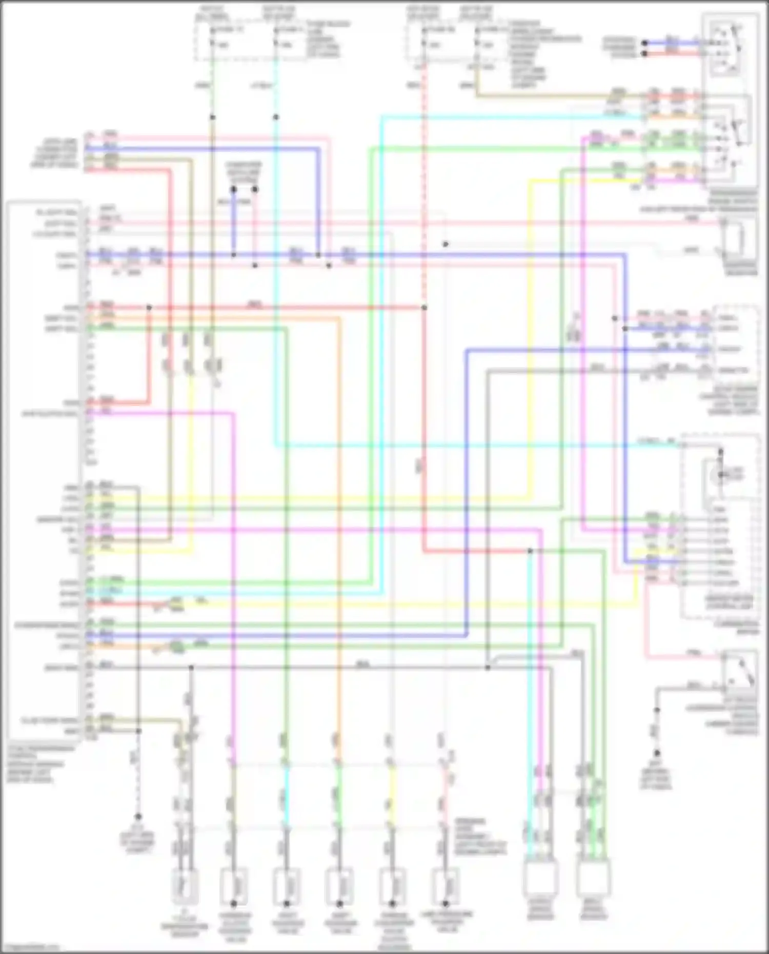 Wiring diagram shift solenoid valve a for Nissan Tiida C11 facelift (2010-2013) (1 of 1)