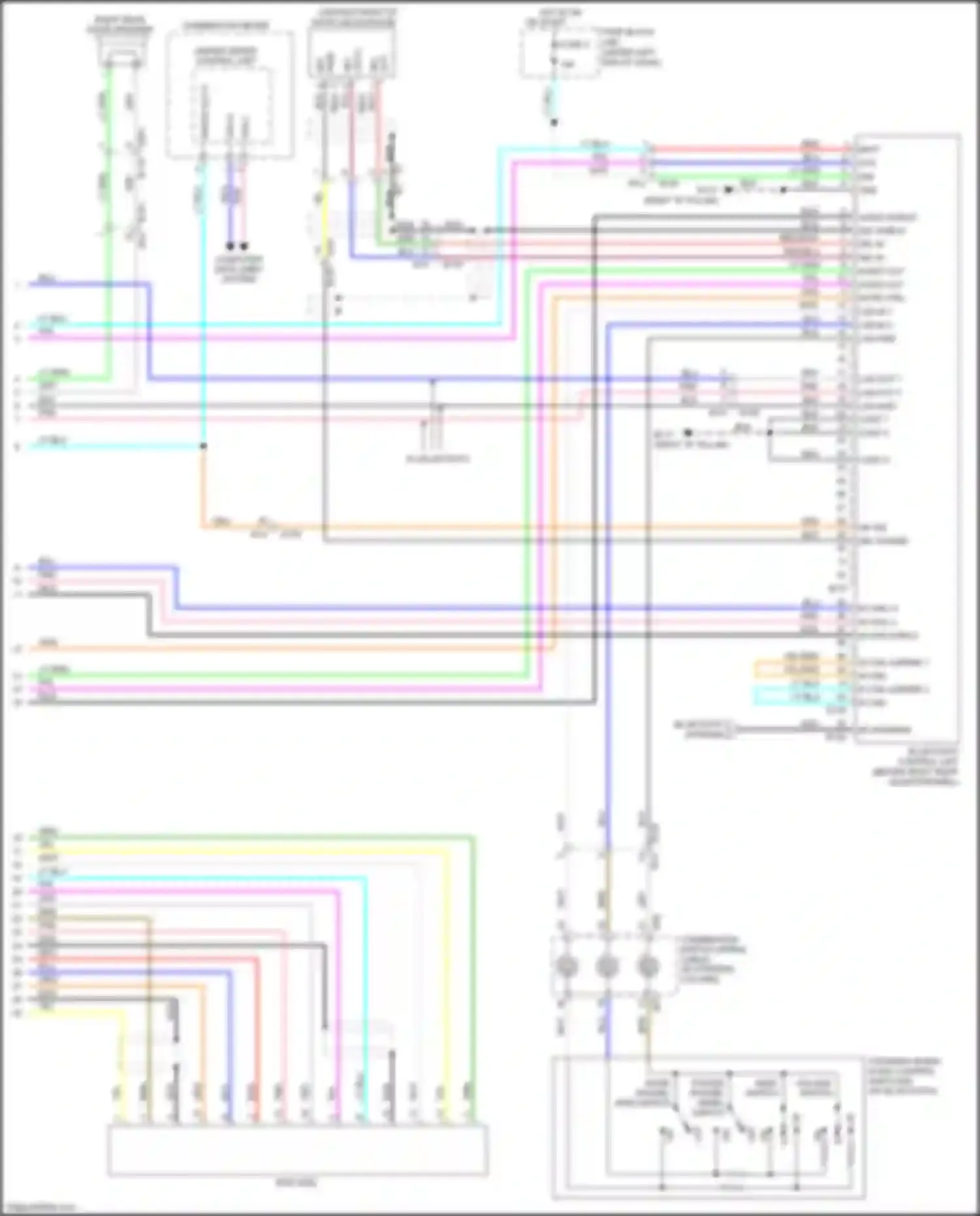 Wiring diagram unified meter control unit for Nissan Tiida C11 facelift (2010-2013) (7 of 20)
