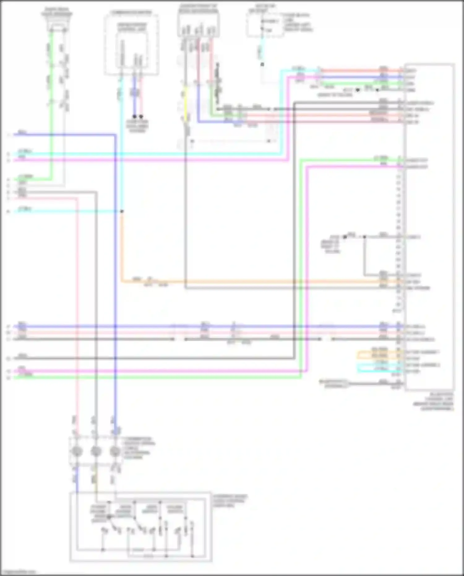 Wiring diagram unified meter control unit for Nissan Tiida C11 facelift (2010-2013) (5 of 20)
