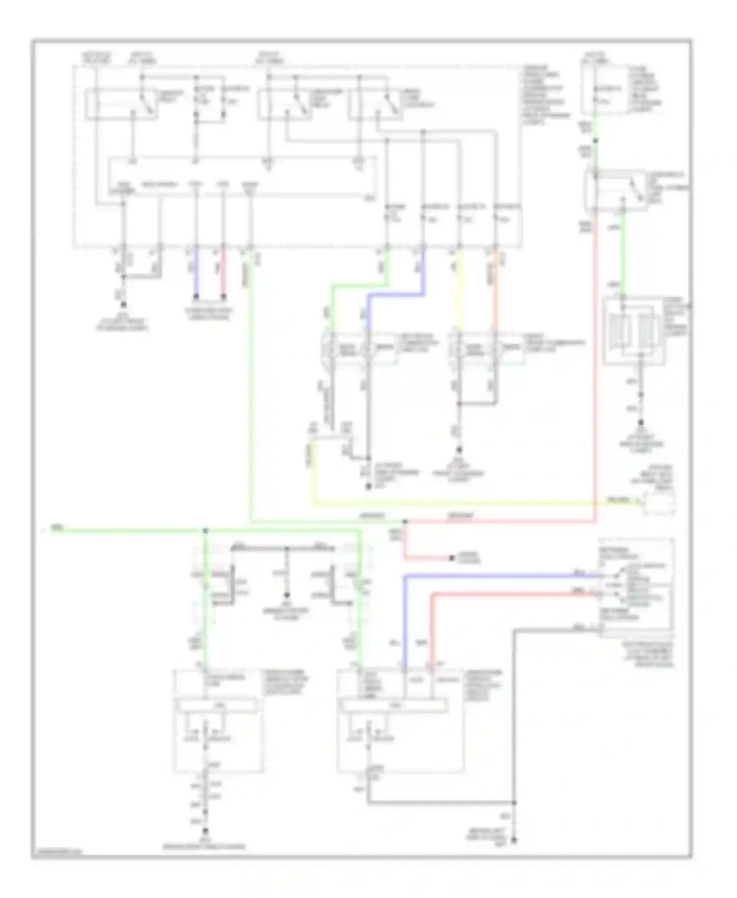 Titan Nissan I facelift (2007-2015): Forced entry circuit, crew cab (2 of 2)