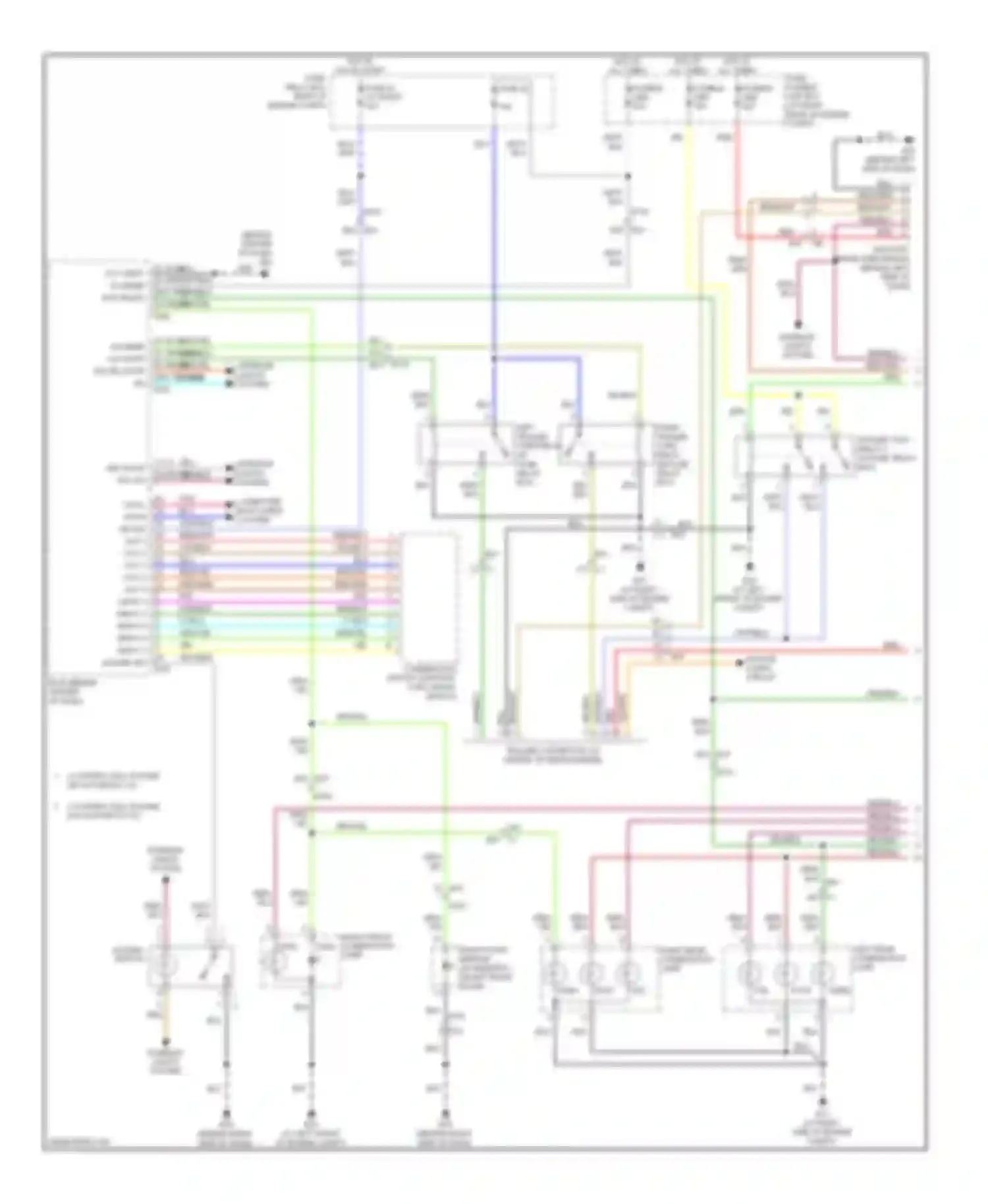 Titan Nissan I facelift (2007-2015): Exterior lamps & trailer connector circuit (1 of 2)