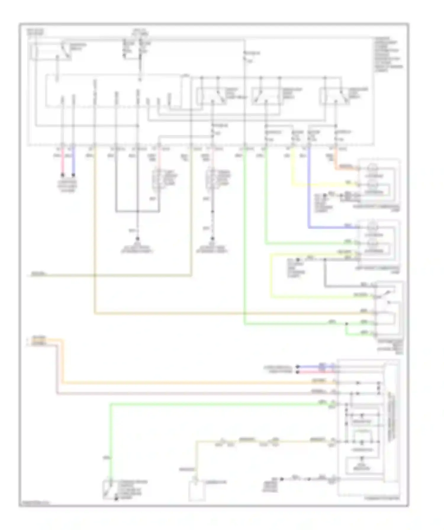Titan Nissan I facelift (2007-2015): Autolamps circuit, with drl (2 of 2)