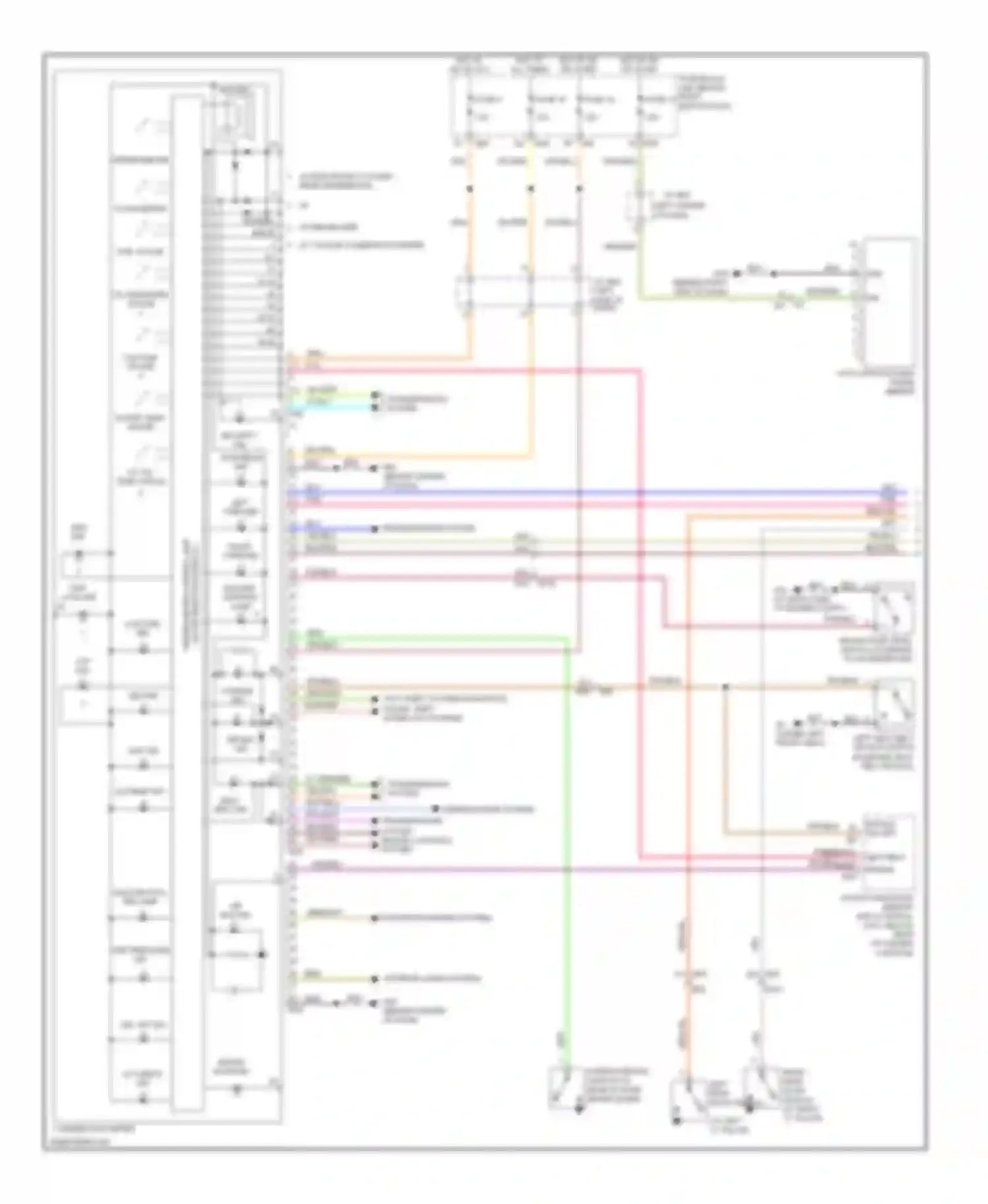 Titan Nissan I facelift (2007-2015): Instrument cluster circuit (1 of 2)