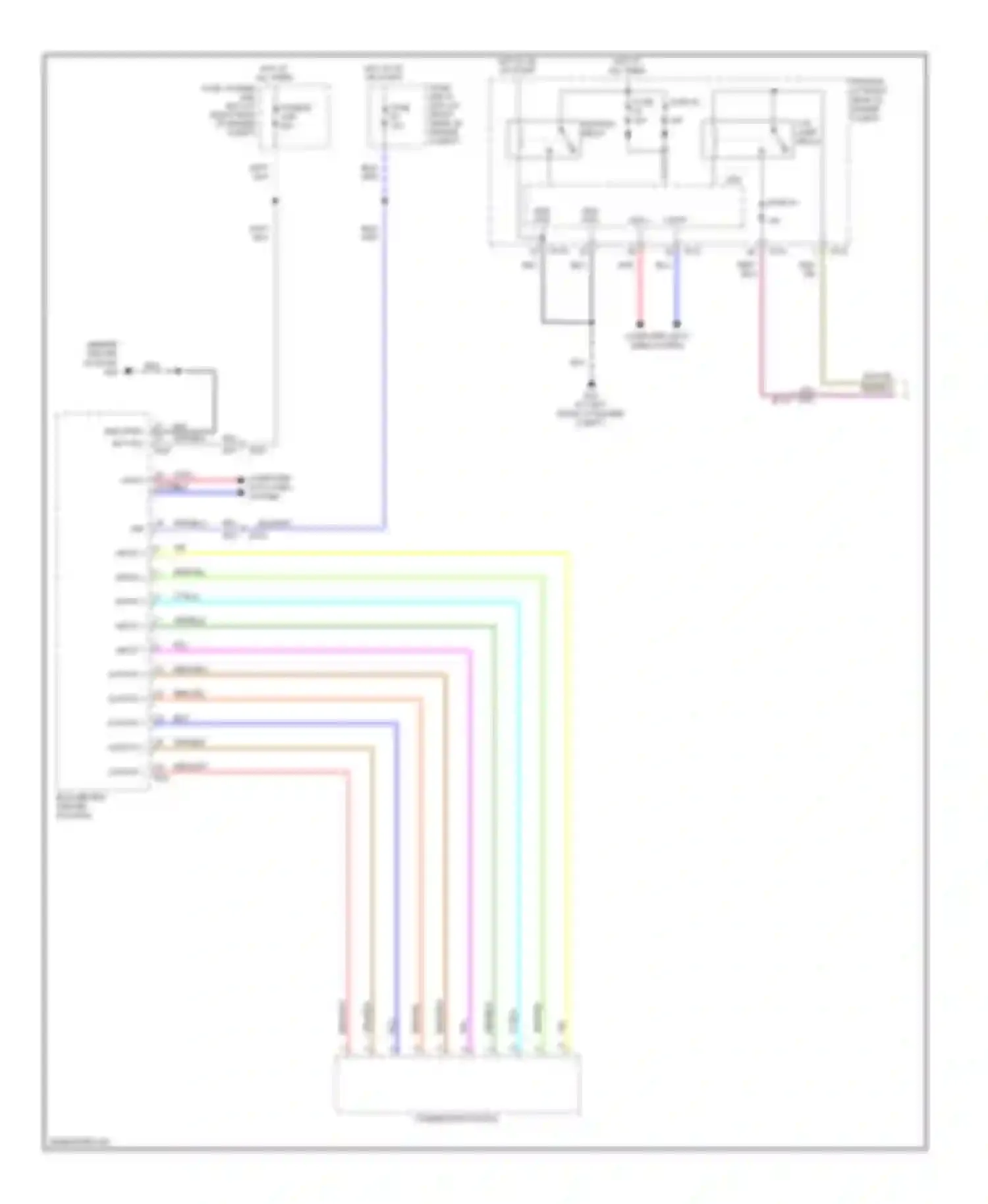 Titan Nissan I facelift (2007-2015): Instrument illumination circuit (1 of 3)