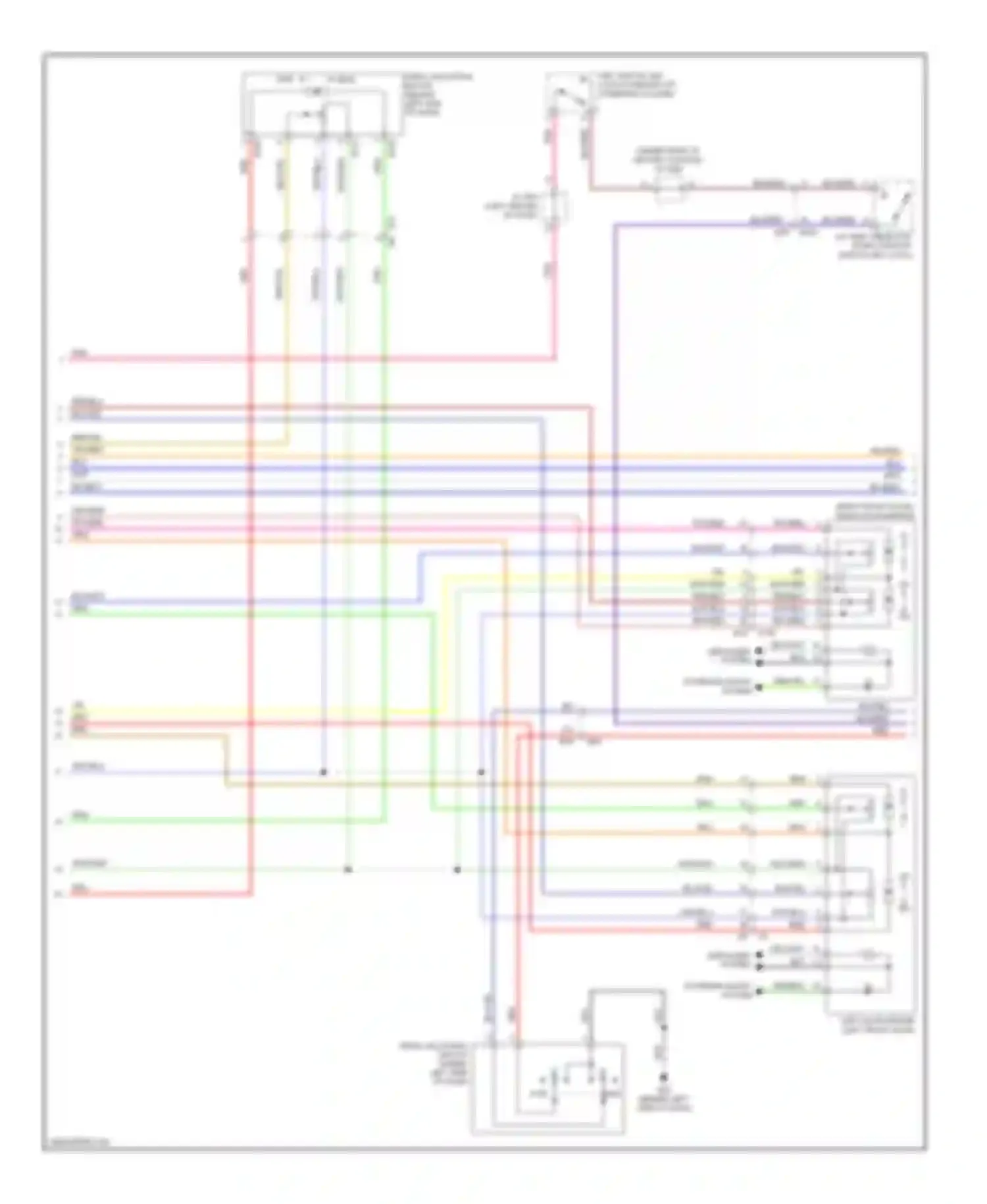 Titan Nissan I facelift (2007-2015): Memory systems circuit (2 of 3)