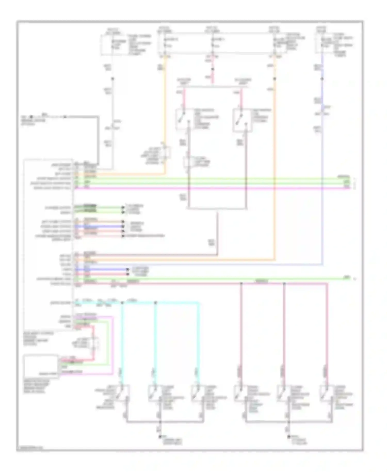 Titan Nissan I facelift (2007-2015): Power door locks circuit, king cab (1 of 2)