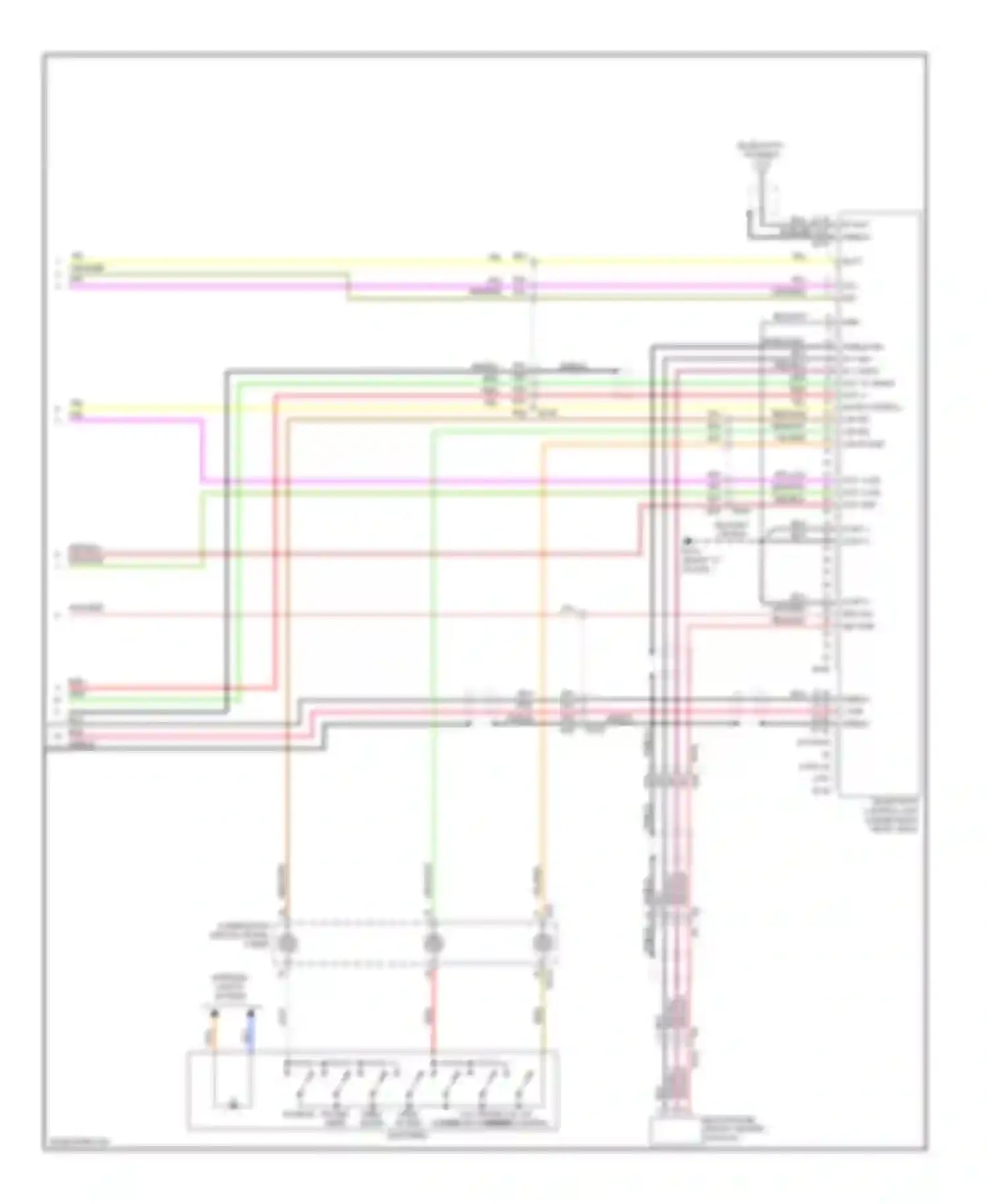 Titan Nissan I facelift (2007-2015): Base radio circuit, with display audio (3 of 3)