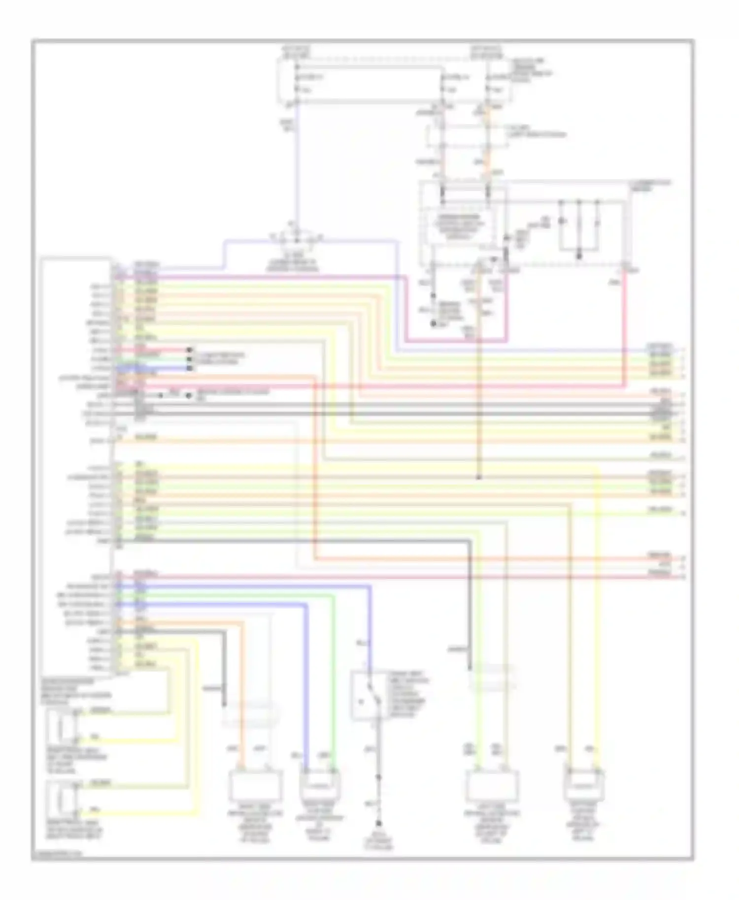 Titan Nissan I facelift (2007-2015): Supplemental restraints circuit (1 of 2)