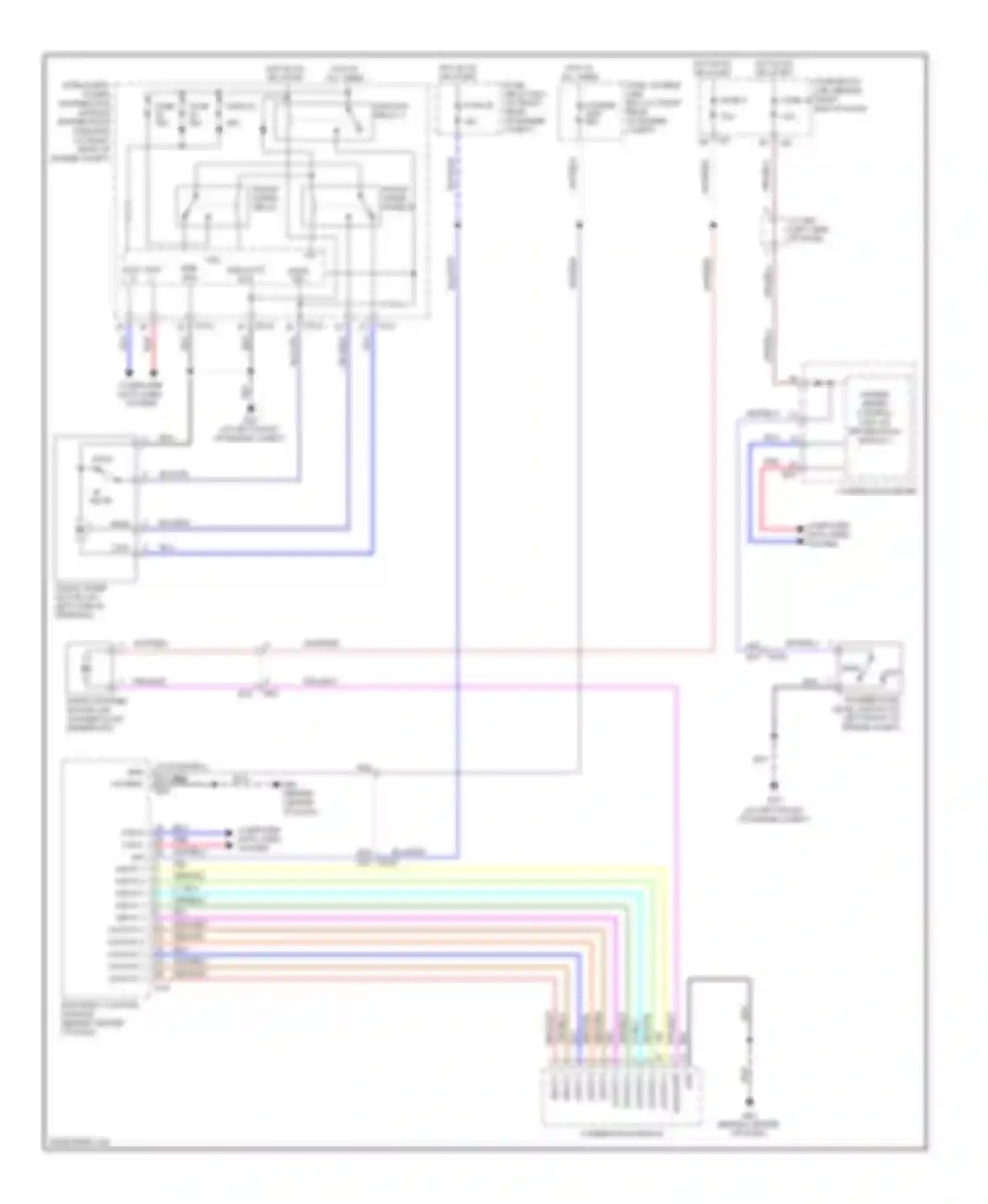 Titan Nissan I facelift (2007-2015): Wiper/washer circuit