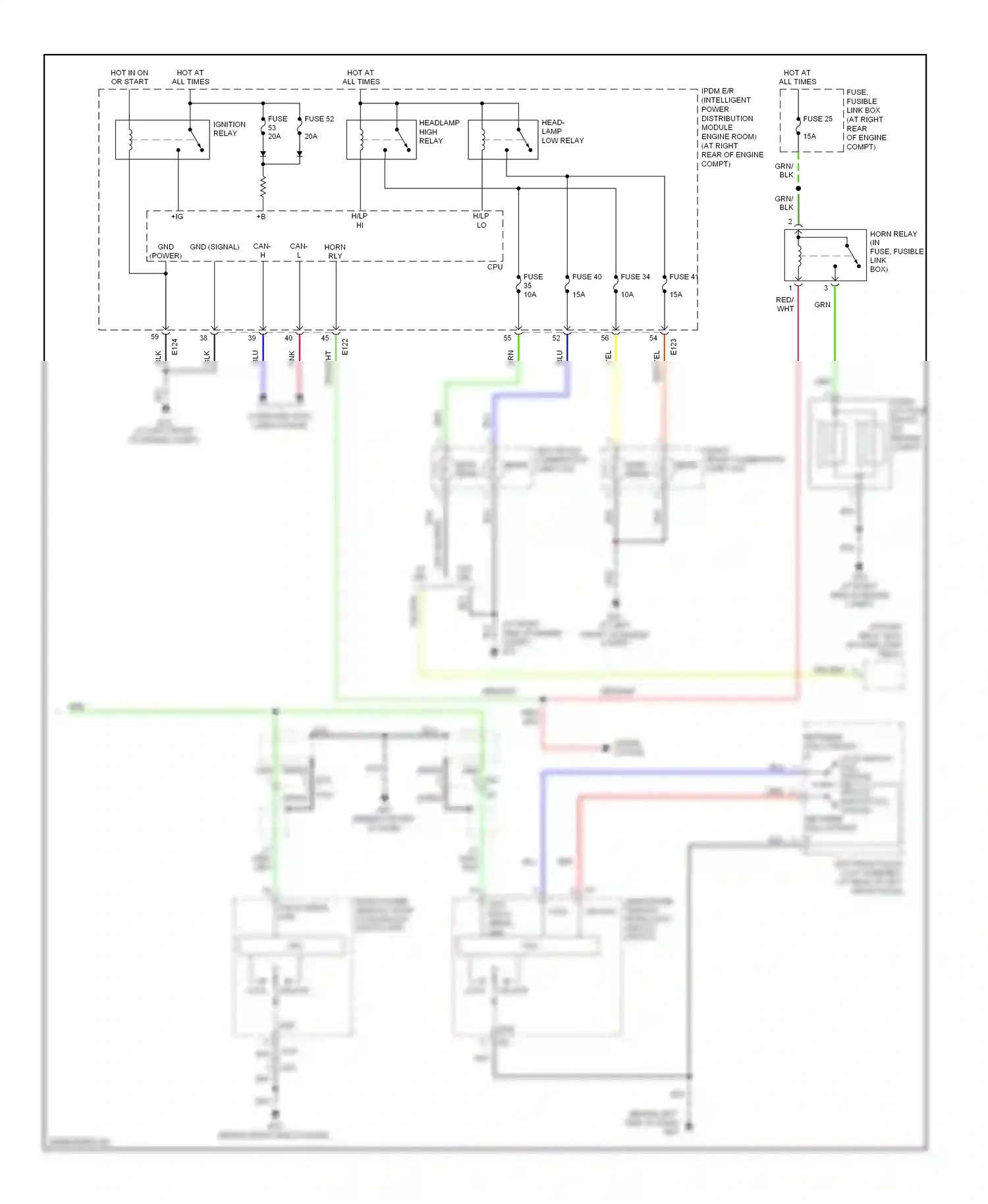 Wiring diagram compt) for Nissan Titan I facelift (2007-2015) (2 of 6)