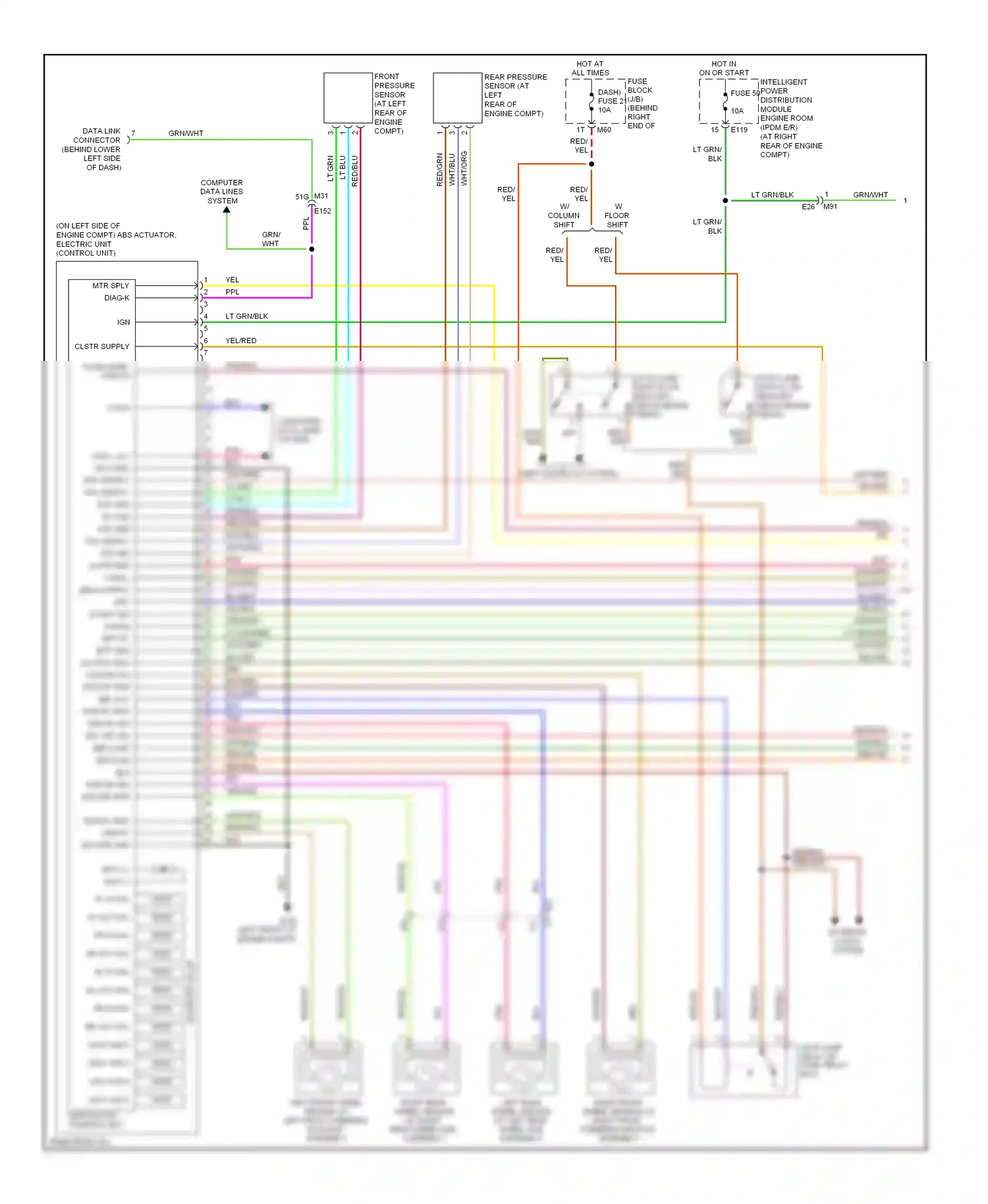 Wiring diagram computer data lines system for Nissan Titan I facelift (2007-2015) (1 of 53)