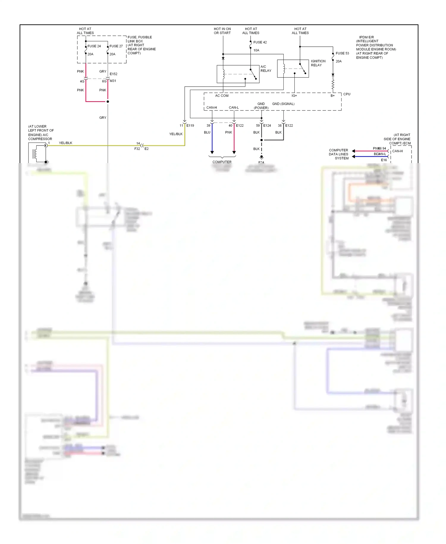 Wiring diagram computer data lines system for Nissan Titan I facelift (2007-2015) (8 of 53)
