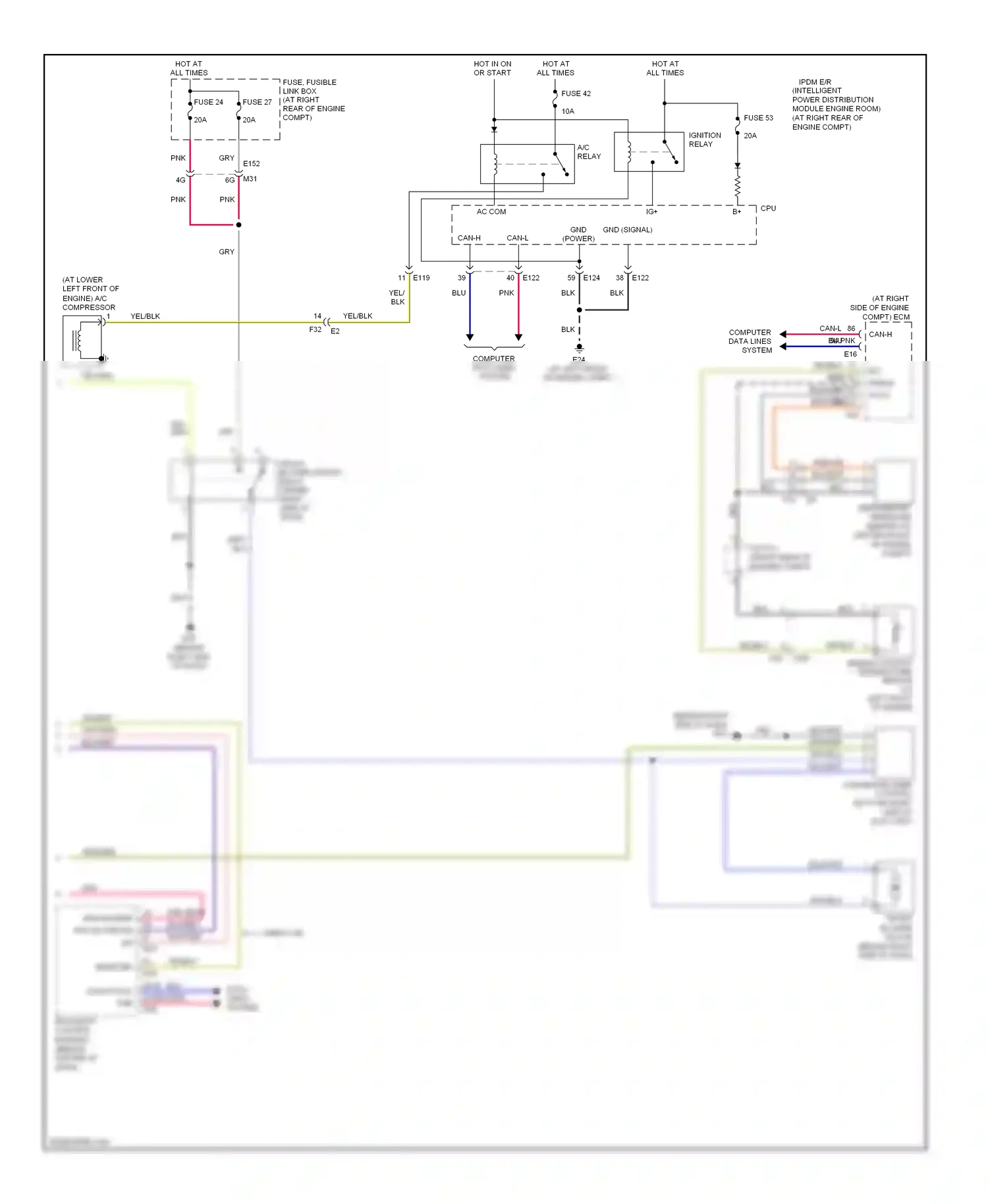 Wiring diagram computer data lines system for Nissan Titan I facelift (2007-2015) (4 of 53)