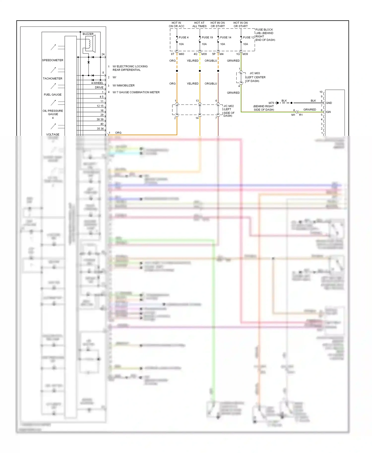 Wiring diagram diff lock ind for Nissan Titan I facelift (2007-2015) (1 of 1)