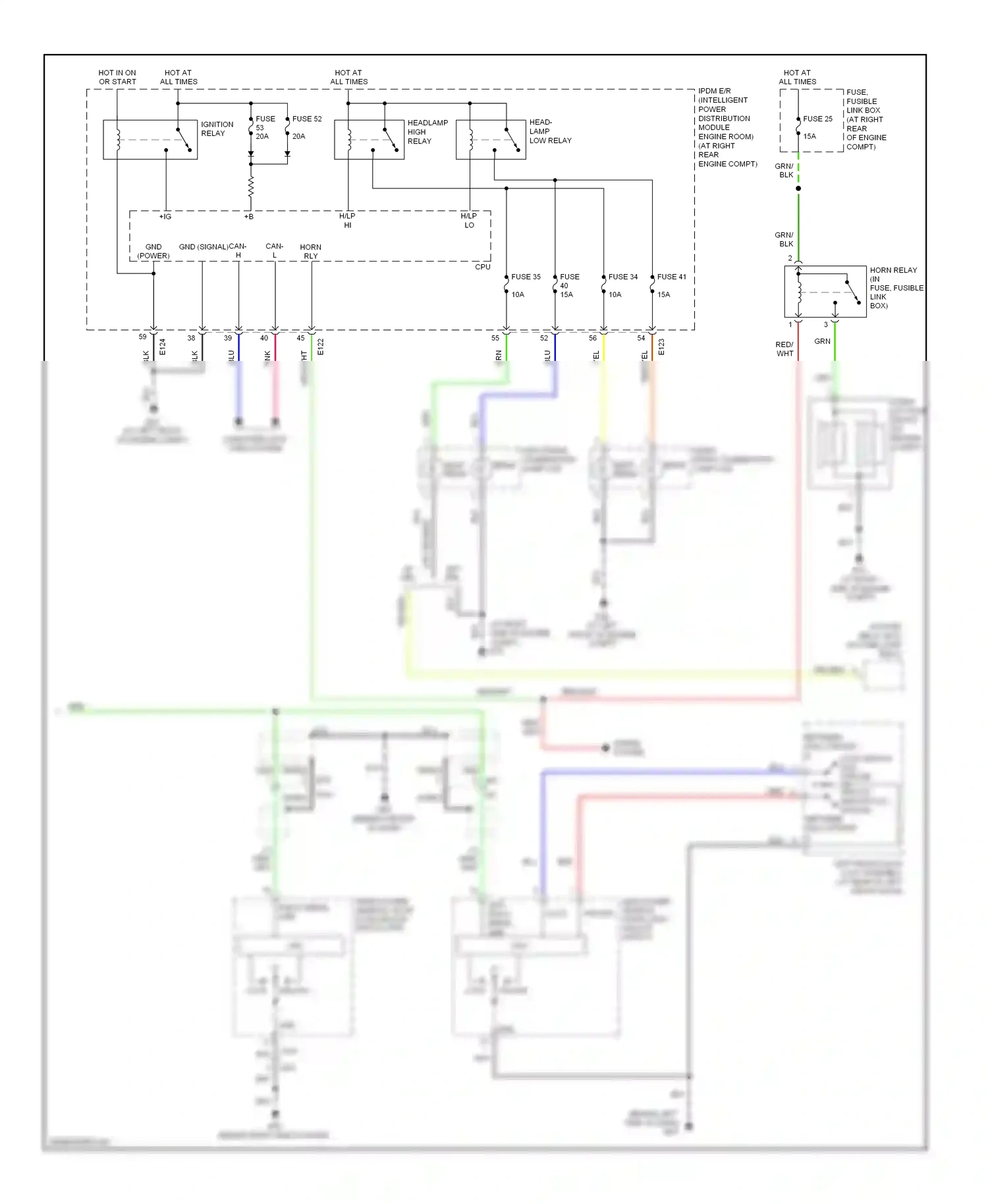 Wiring diagram engine compt) for Nissan Titan I facelift (2007-2015) (1 of 2)