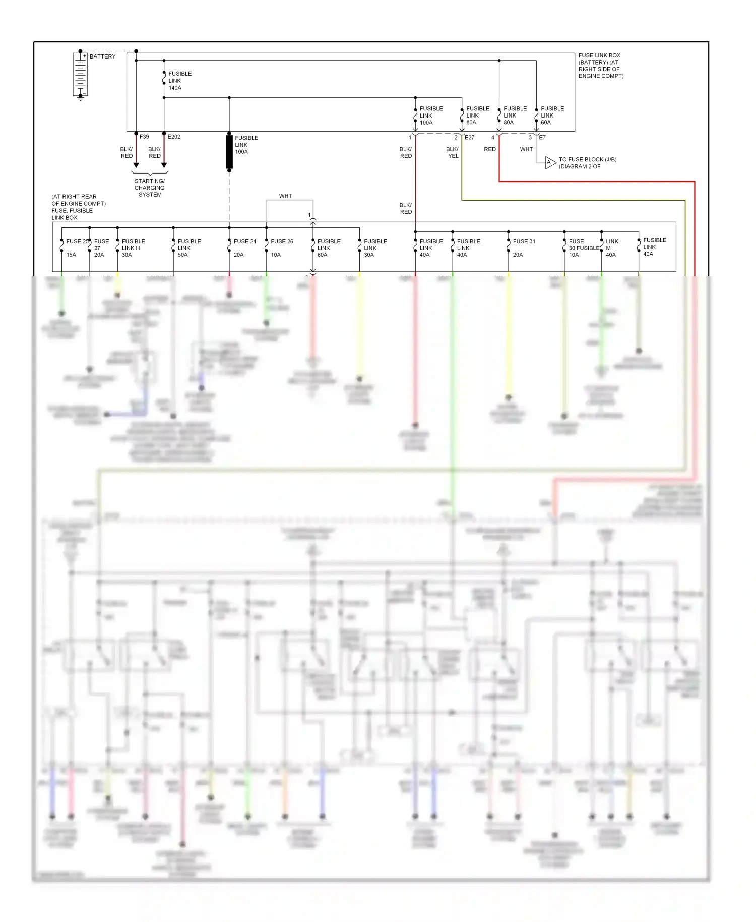 Wiring diagram engine controls system for Nissan Titan I facelift (2007-2015) (1 of 3)