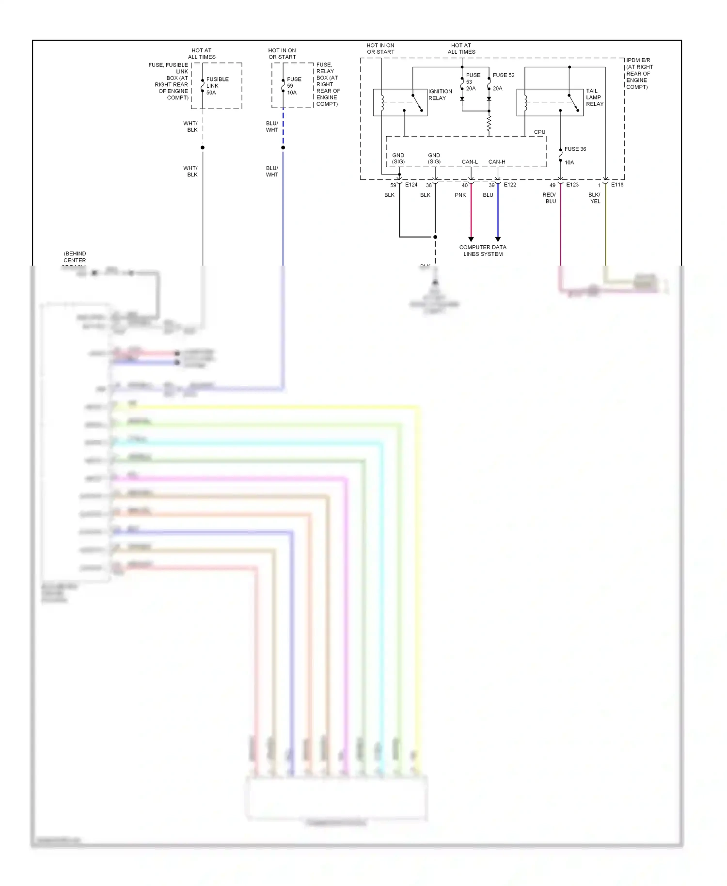 Nissan Titan I facelift (2007-2015) input 3 wiring diagram  (2 of 3)