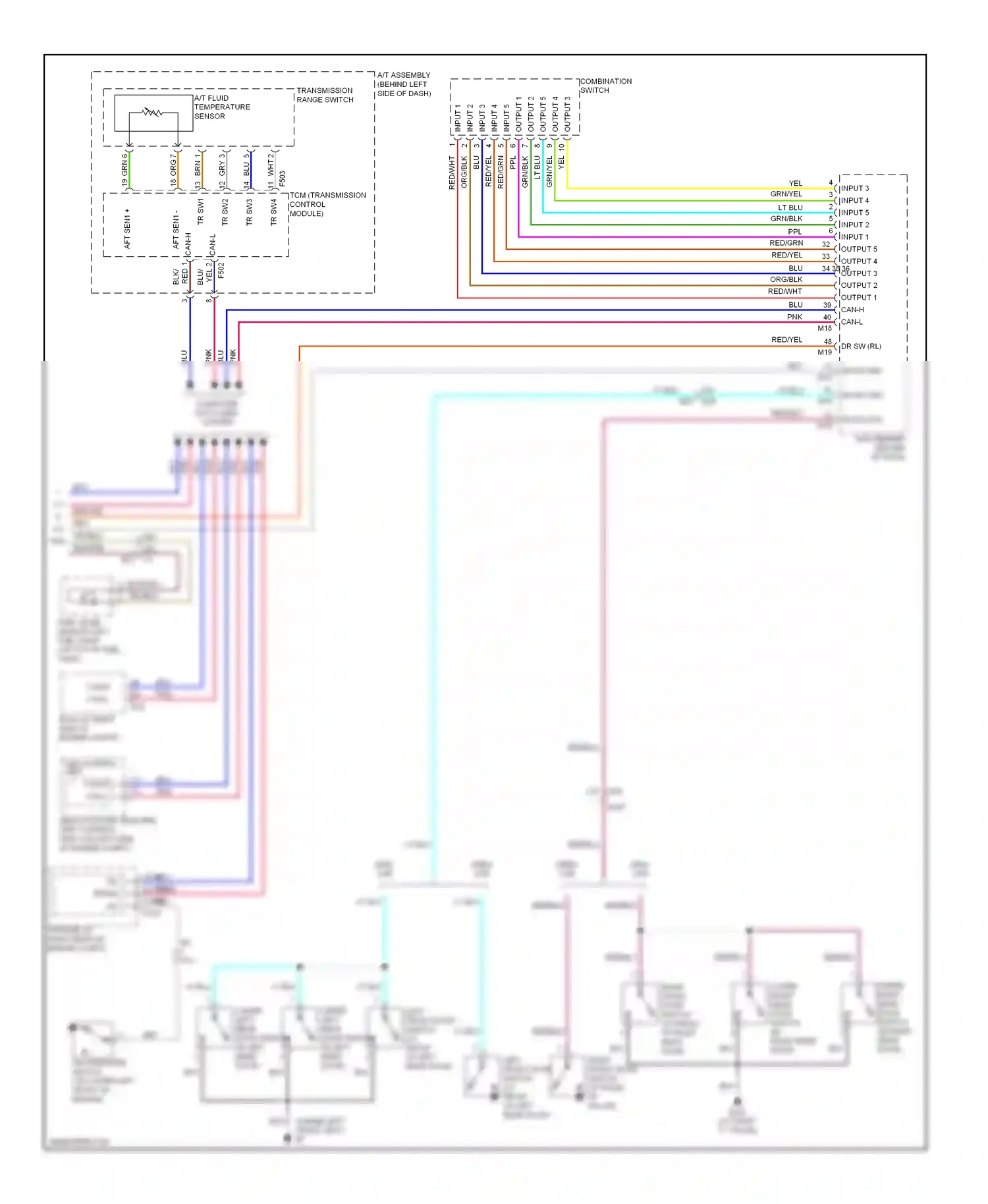 Wiring diagram input 5 for Nissan Titan I facelift (2007-2015) (1 of 3)