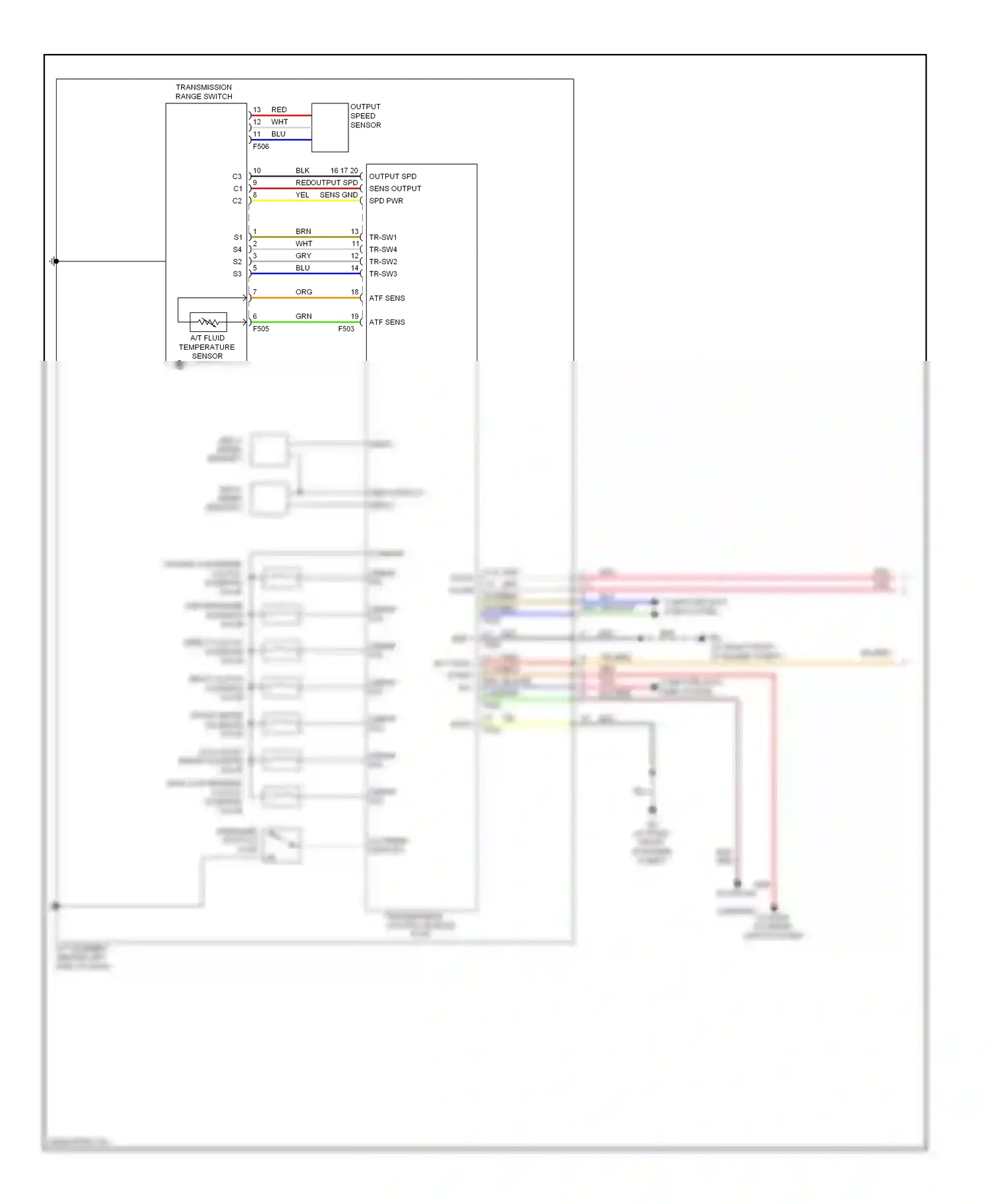 Wiring diagram input speed sensor 2 for Nissan Titan I facelift (2007-2015) (1 of 2)