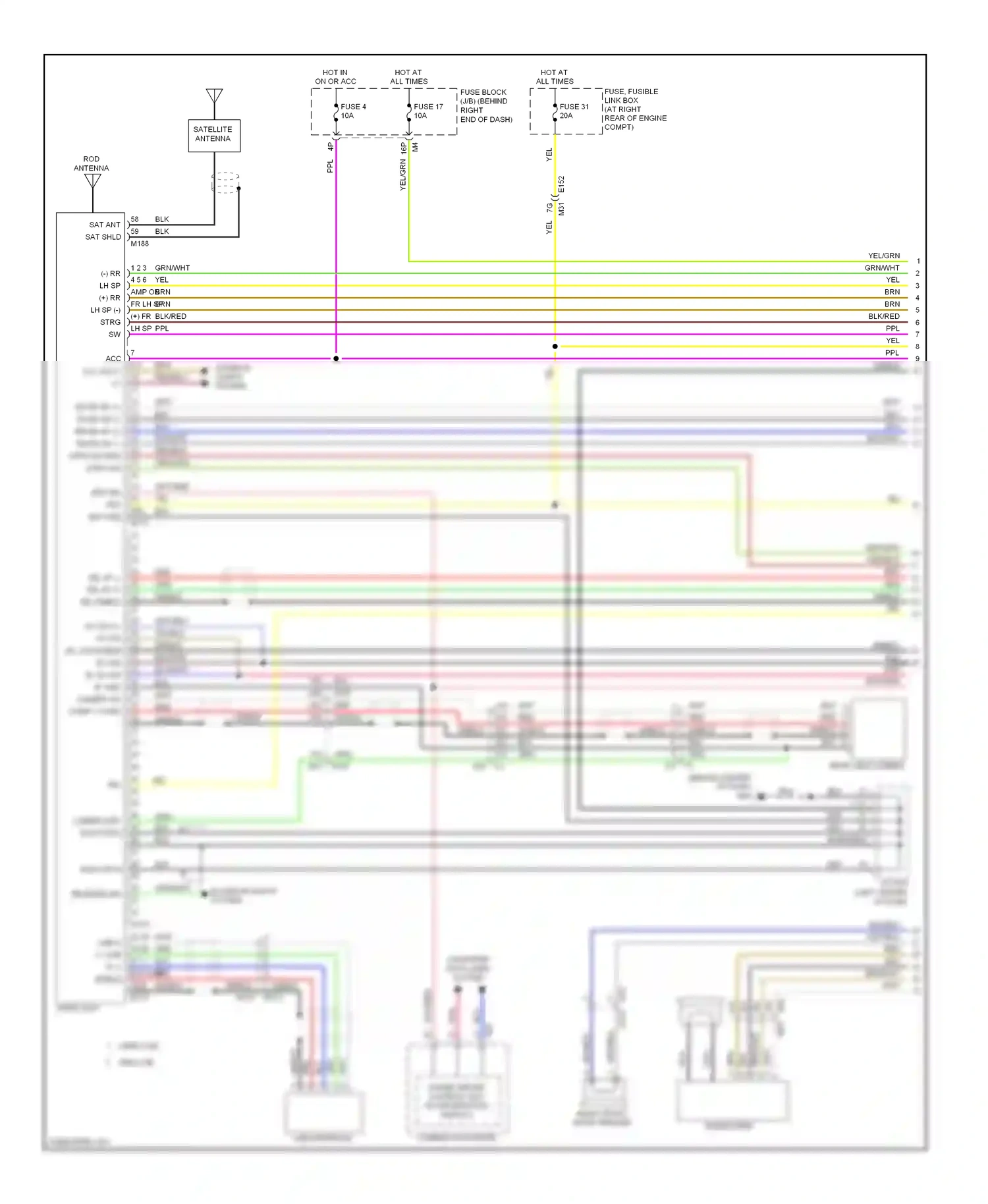 Wiring diagram shield shield for Nissan Titan I facelift (2007-2015) (4 of 5)