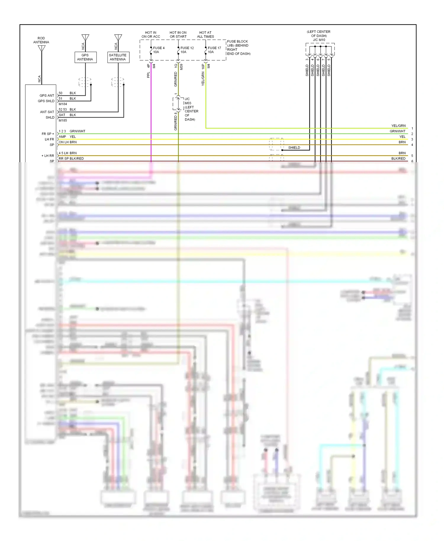 Wiring diagram usb interface for Nissan Titan I facelift (2007-2015) (2 of 4)