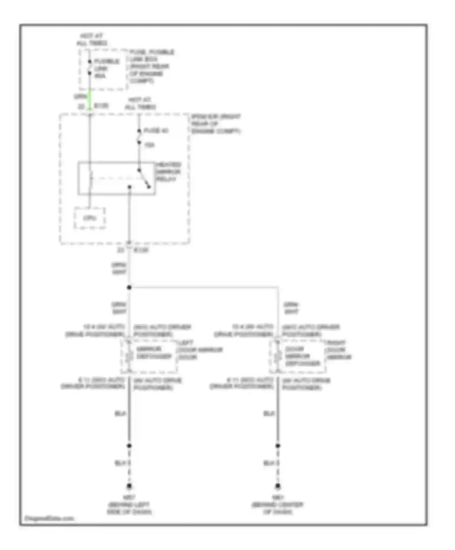 Titan Nissan I (2003-2006): Defoggers circuit
