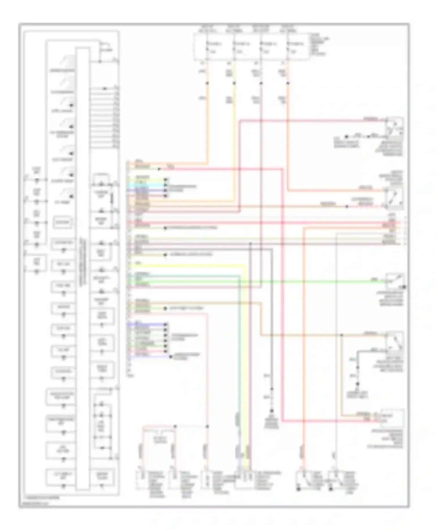 Titan Nissan I (2003-2006): Instrument cluster circuit (1 of 2)