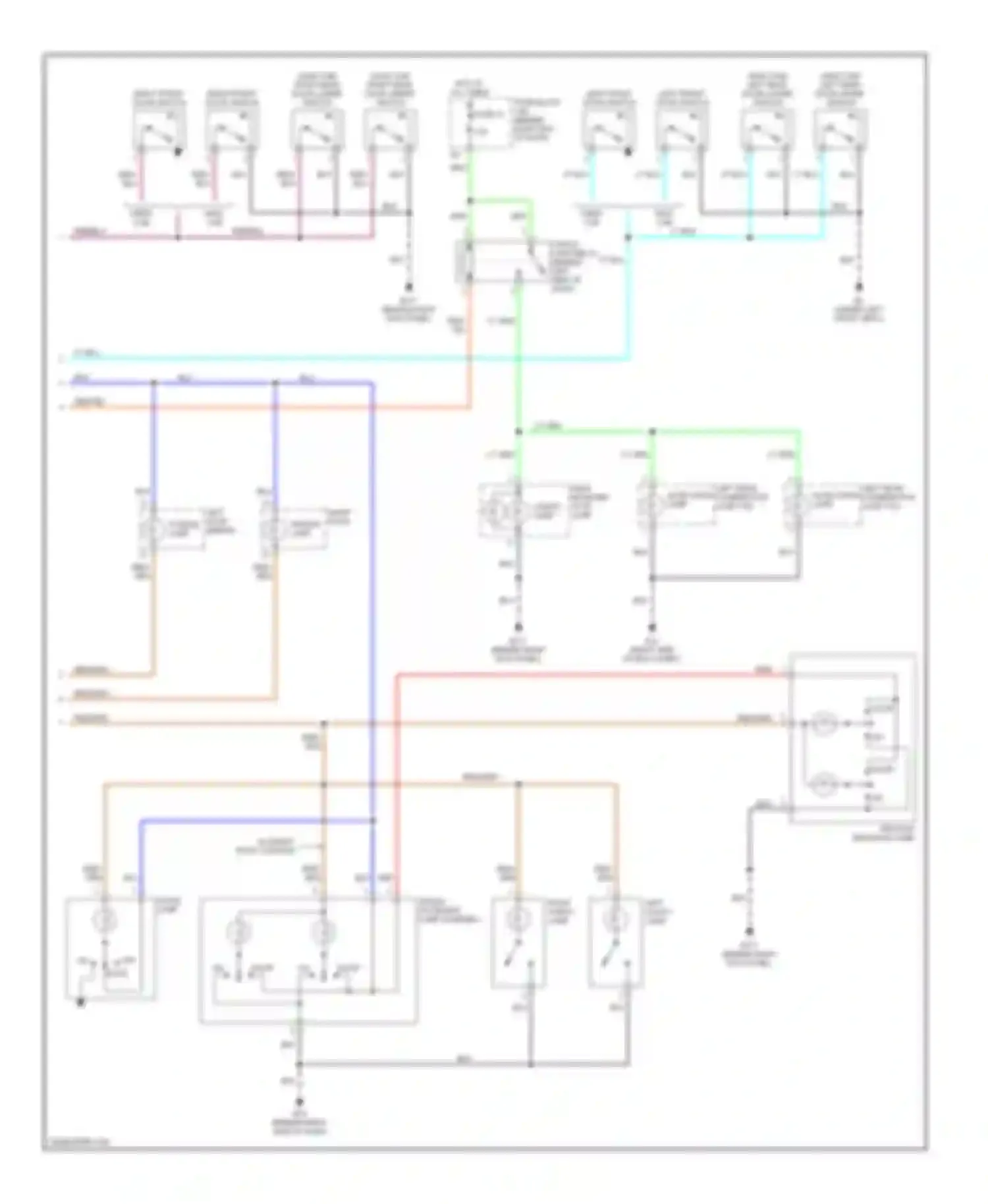 Titan Nissan I (2003-2006): Courtesy lamps circuit (2 of 2)