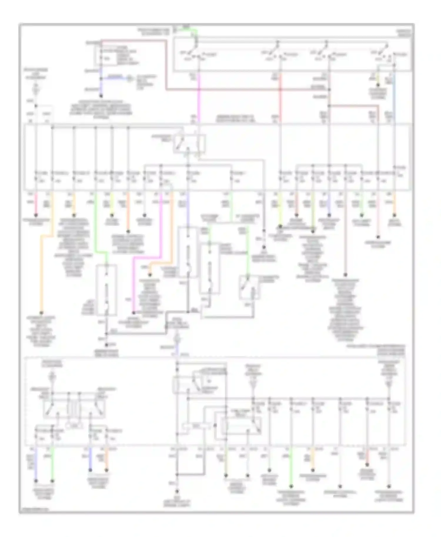 Titan Nissan I (2003-2006): Power distribution circuit (2 of 2)