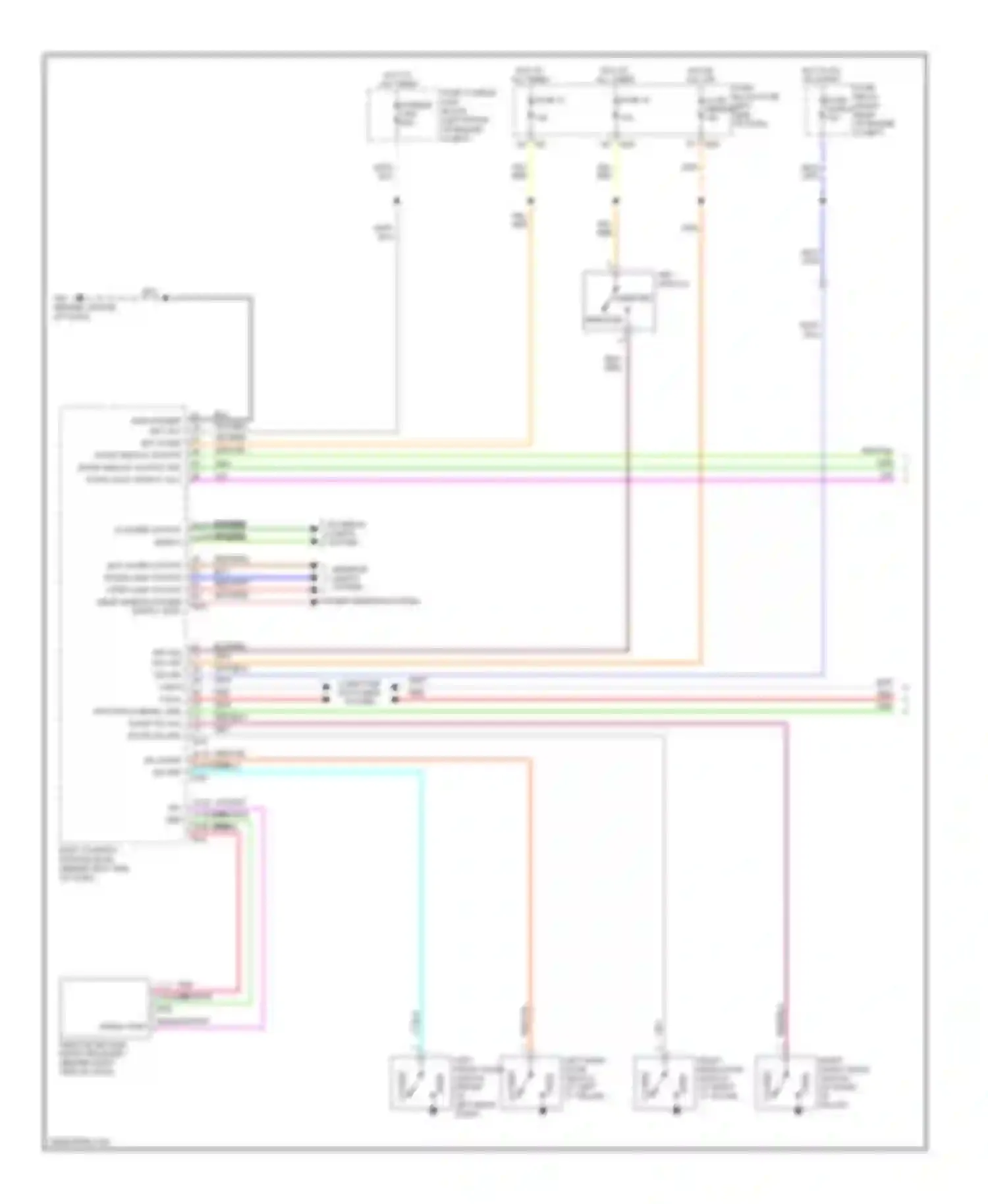 Titan Nissan I (2003-2006): Power door locks circuit, crew cab (1 of 2)