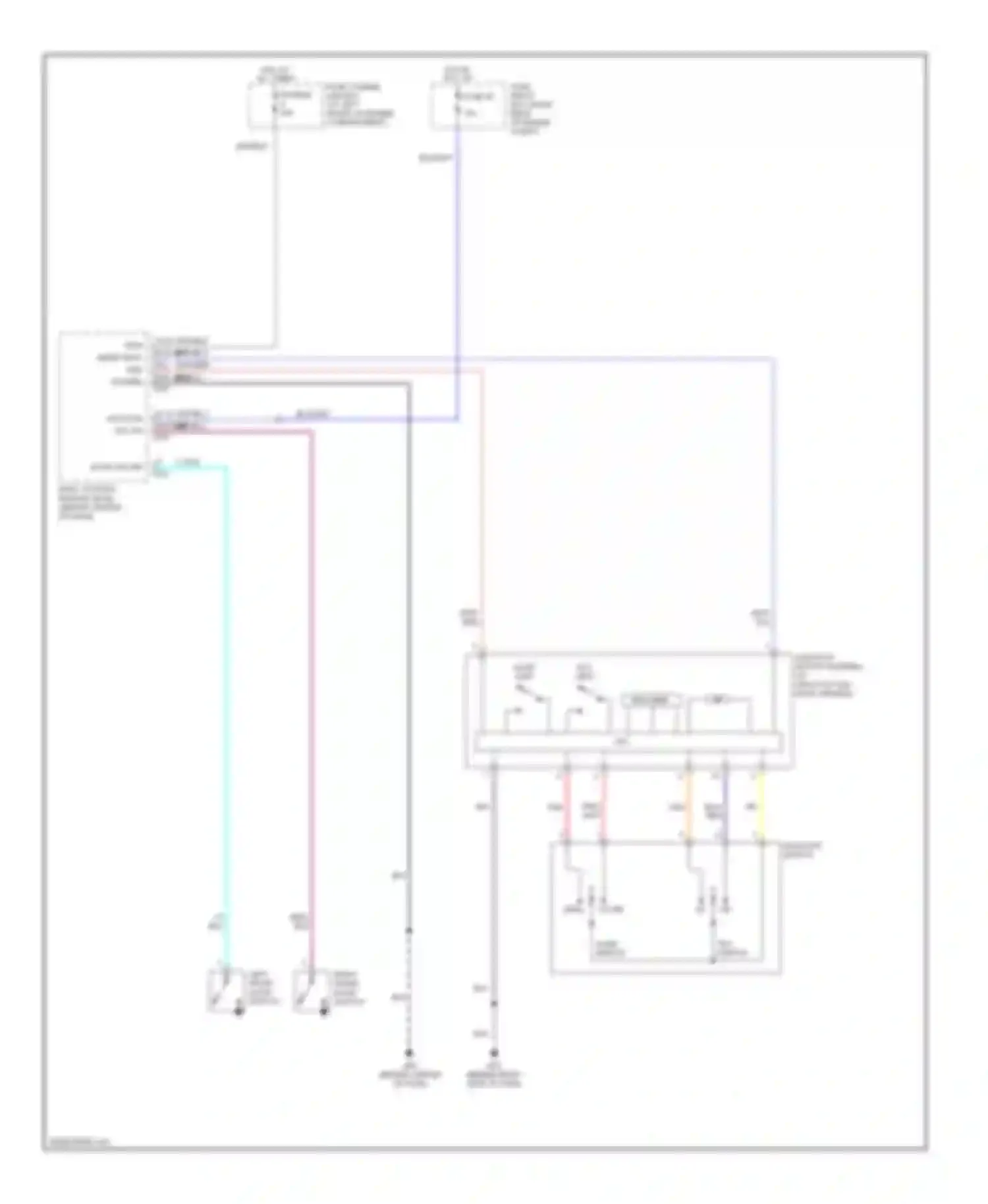 Titan Nissan I (2003-2006): Power top/sunroof circuit