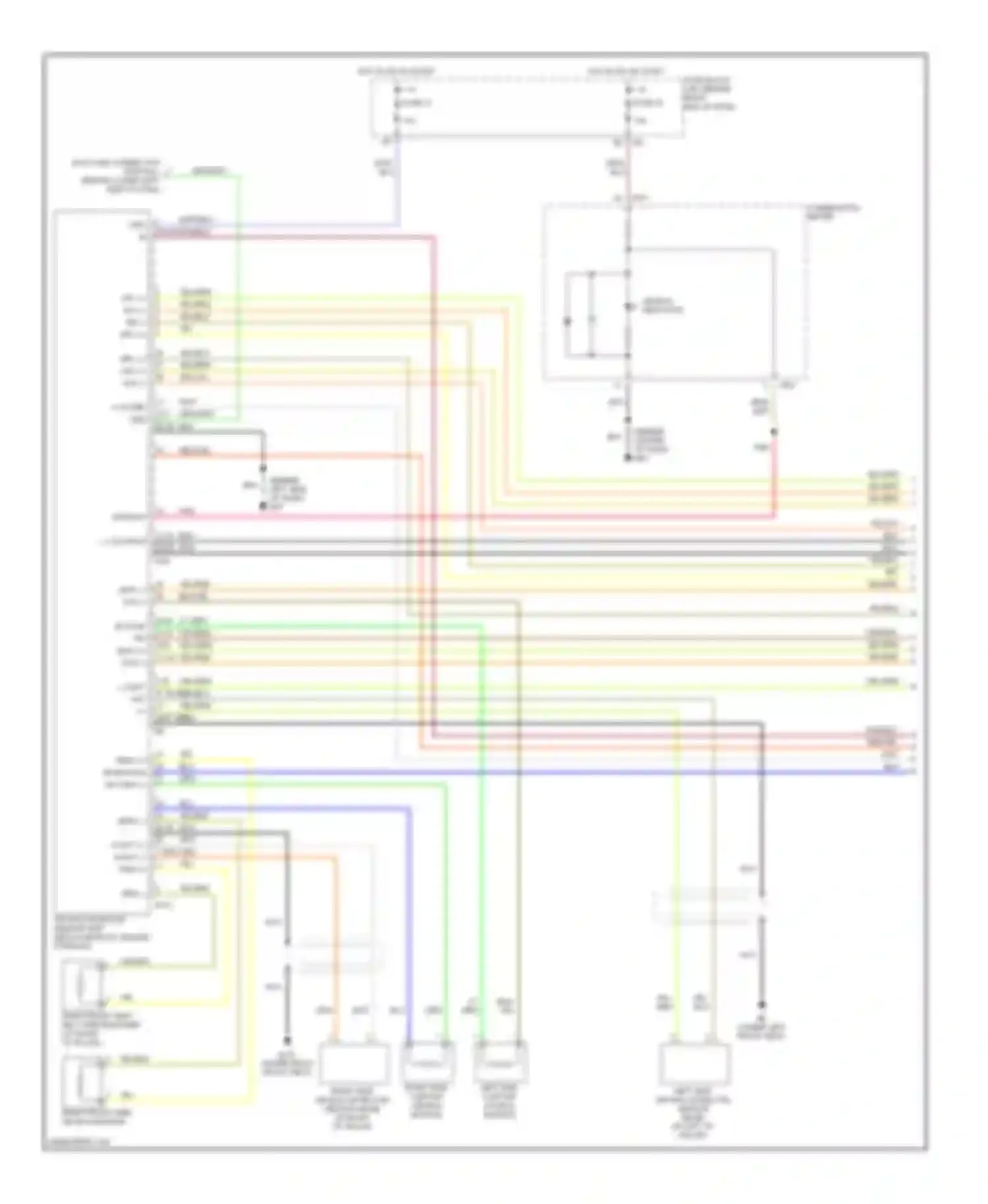 Titan Nissan I (2003-2006): Supplemental restraints circuit (1 of 3)