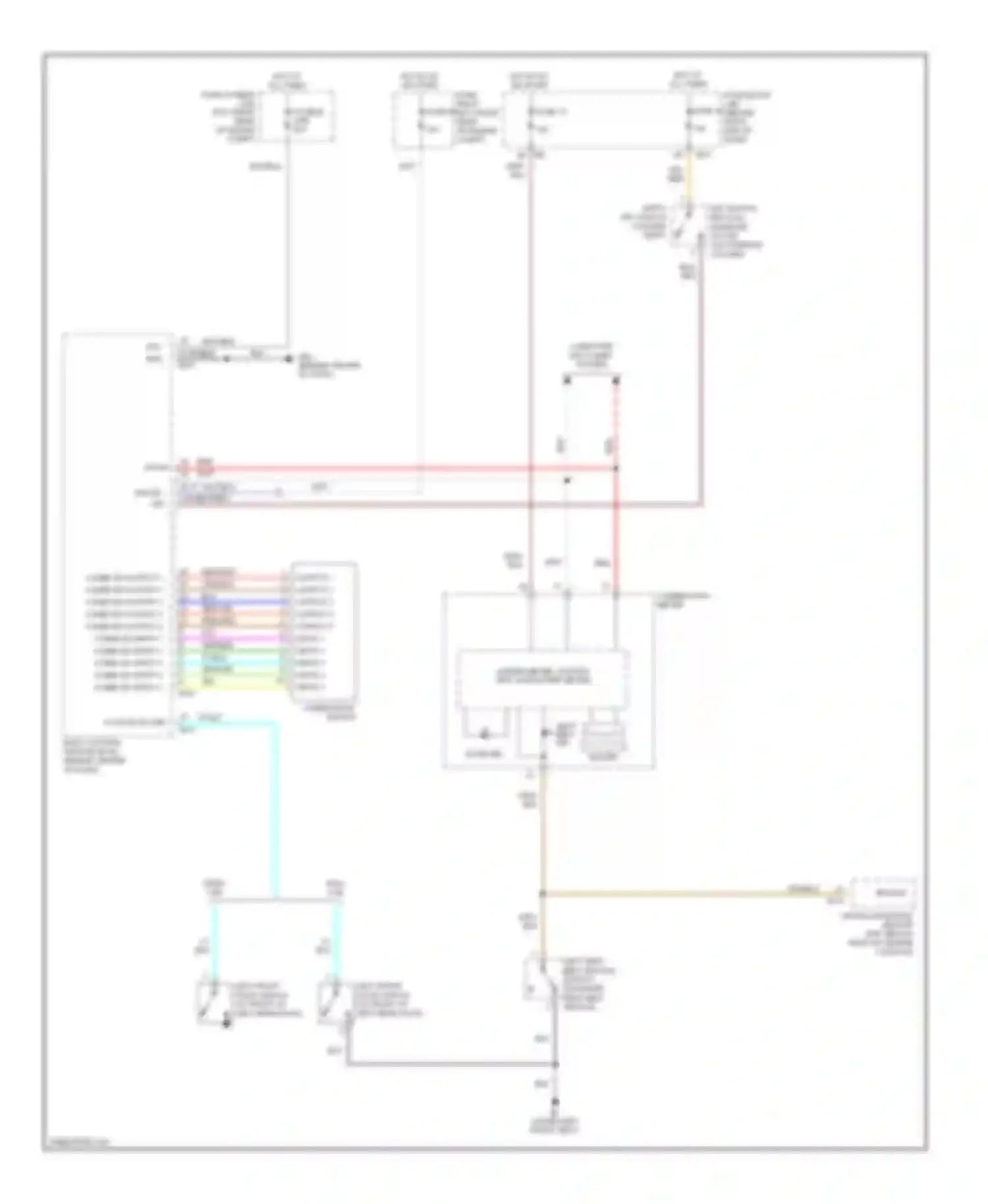 Titan Nissan I (2003-2006): Warning systems circuit