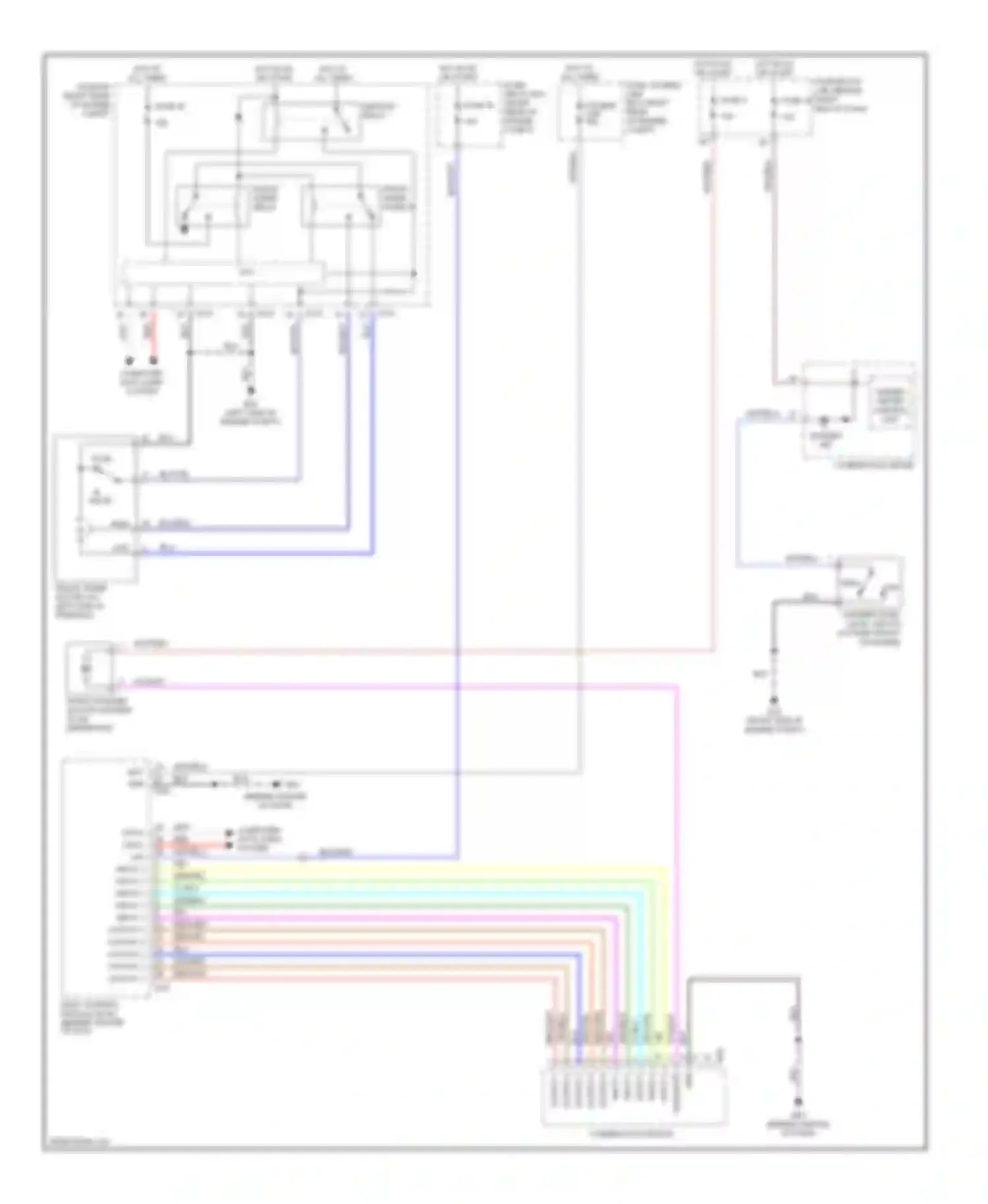 Titan Nissan I (2003-2006): Wiper/washer circuit