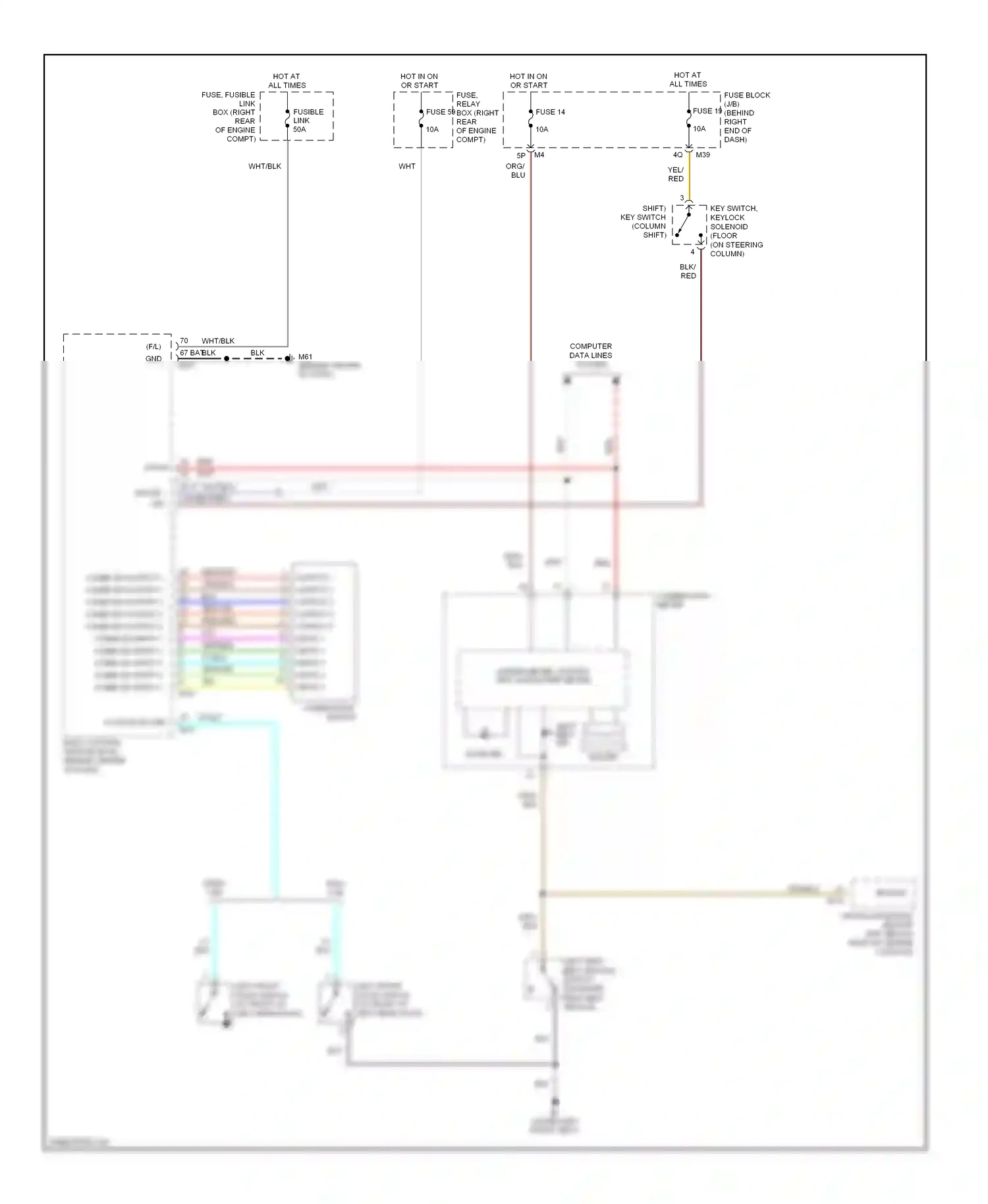 Wiring diagram combination switch for Nissan Titan I (2003-2006) (11 of 12)