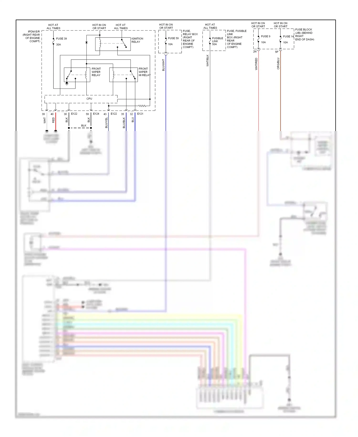 Wiring diagram combination switch for Nissan Titan I (2003-2006) (12 of 12)