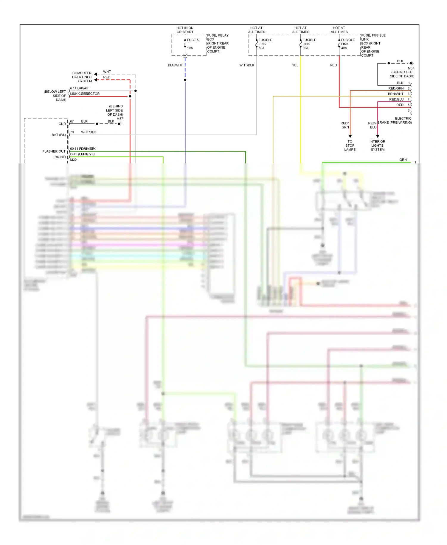 Wiring diagram computer data lines system for Nissan Titan I (2003-2006) (13 of 27)