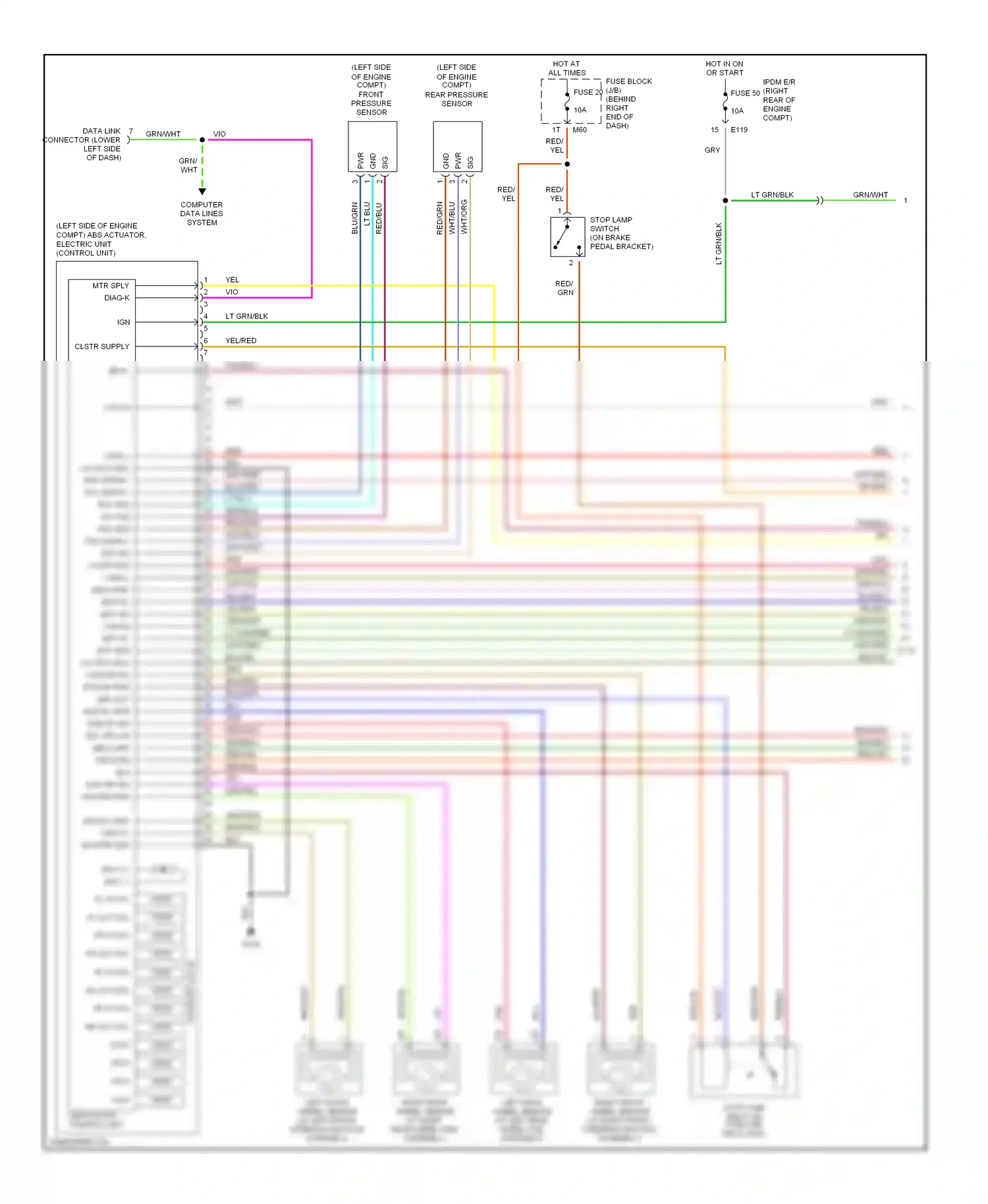 Wiring diagram computer data lines system for Nissan Titan I (2003-2006) (1 of 27)